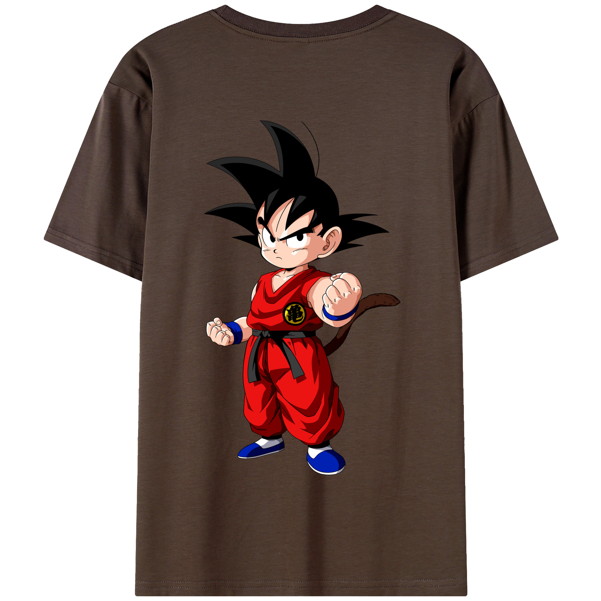 （画像用） ドラゴンボール 孫悟空（そん ごくう）Son Goku カカロット DRAGON BALL Kakarotto 綿100％半袖Tシャツ（背面プリント）