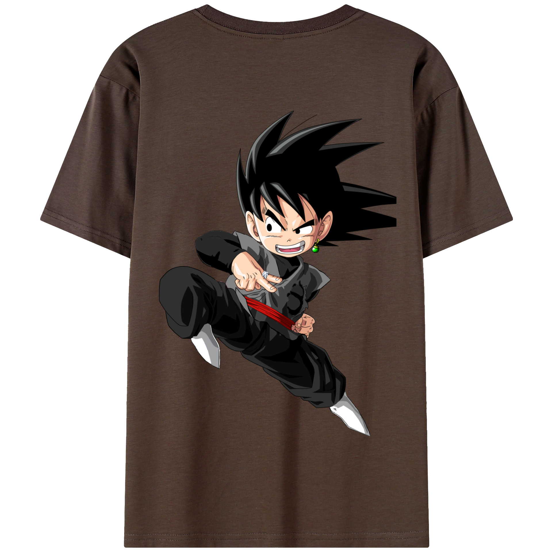 （画像用） ドラゴンボール 孫悟空（そん ごくう）Son Goku カカロット DRAGON BALL Kakarotto 綿100％半袖Tシャツ（背面プリント）