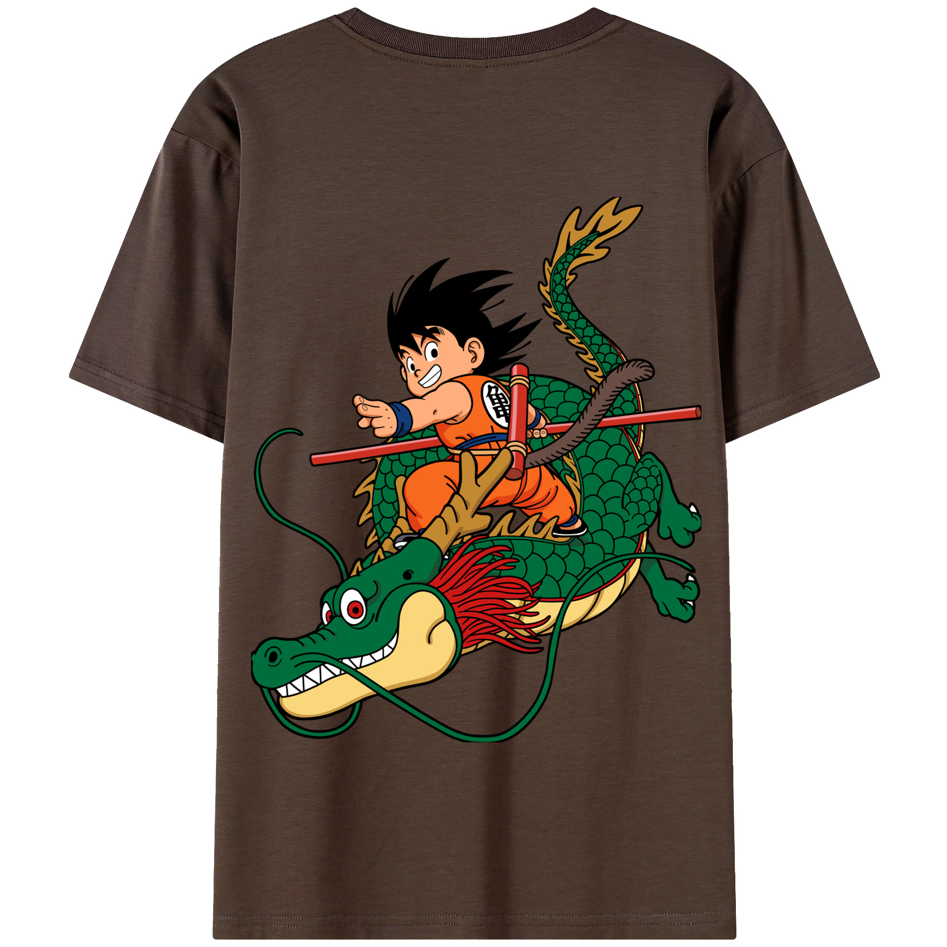 （画像用） ドラゴンボール 孫悟空（そん ごくう）Son Goku カカロット DRAGON BALL Kakarotto 綿100％半袖Tシャツ（背面プリント）