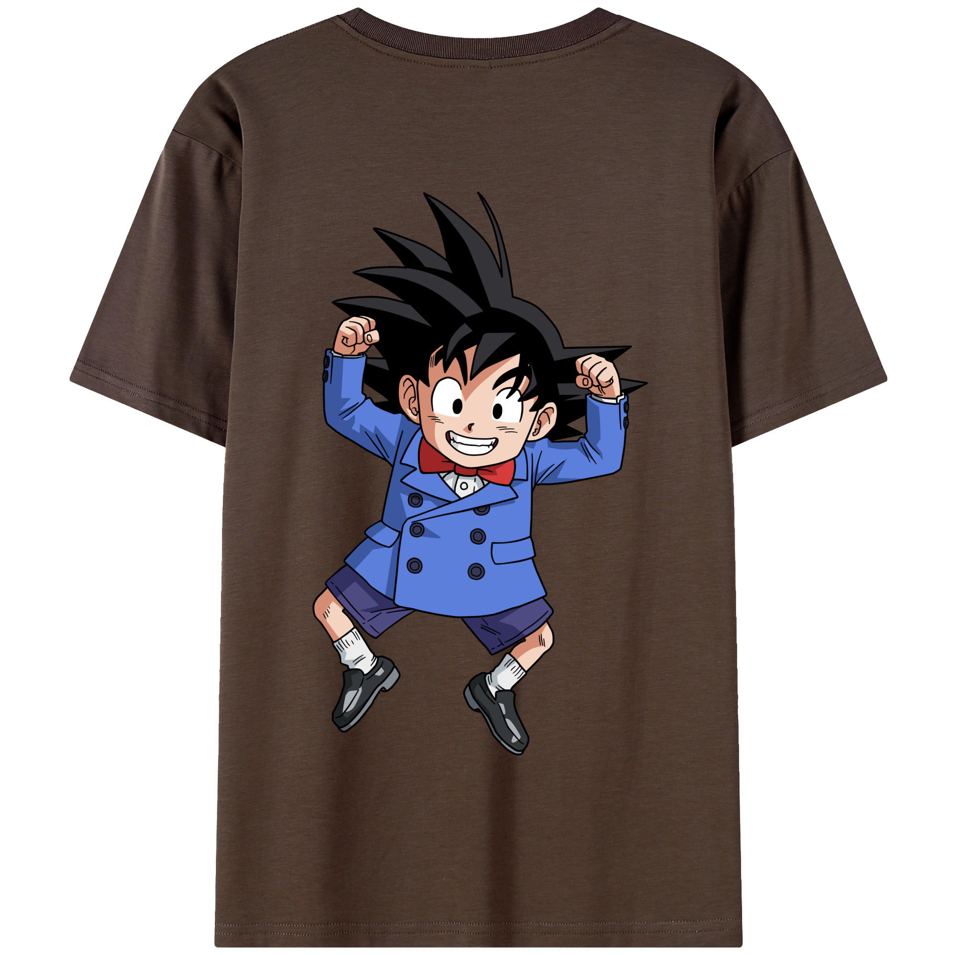 （画像用） ドラゴンボール 孫悟空（そん ごくう）Son Goku カカロット DRAGON BALL Kakarotto 綿100％半袖Tシャツ（背面プリント）