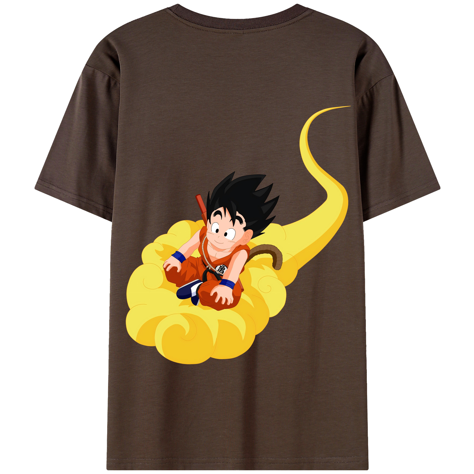 （画像用） ドラゴンボール 孫悟空（そん ごくう）Son Goku カカロット DRAGON BALL Kakarotto 綿100％半袖Tシャツ（背面プリント）
