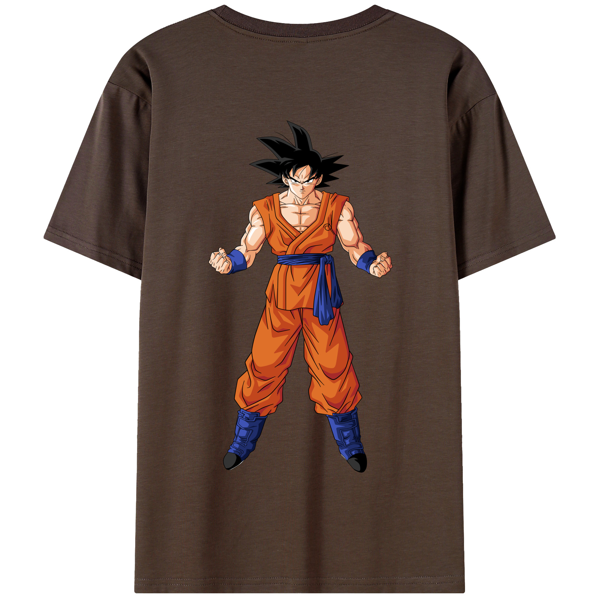 （画像用） ドラゴンボール 孫悟空（そん ごくう）Son Goku カカロット DRAGON BALL Kakarotto 綿100％半袖Tシャツ（背面プリント）