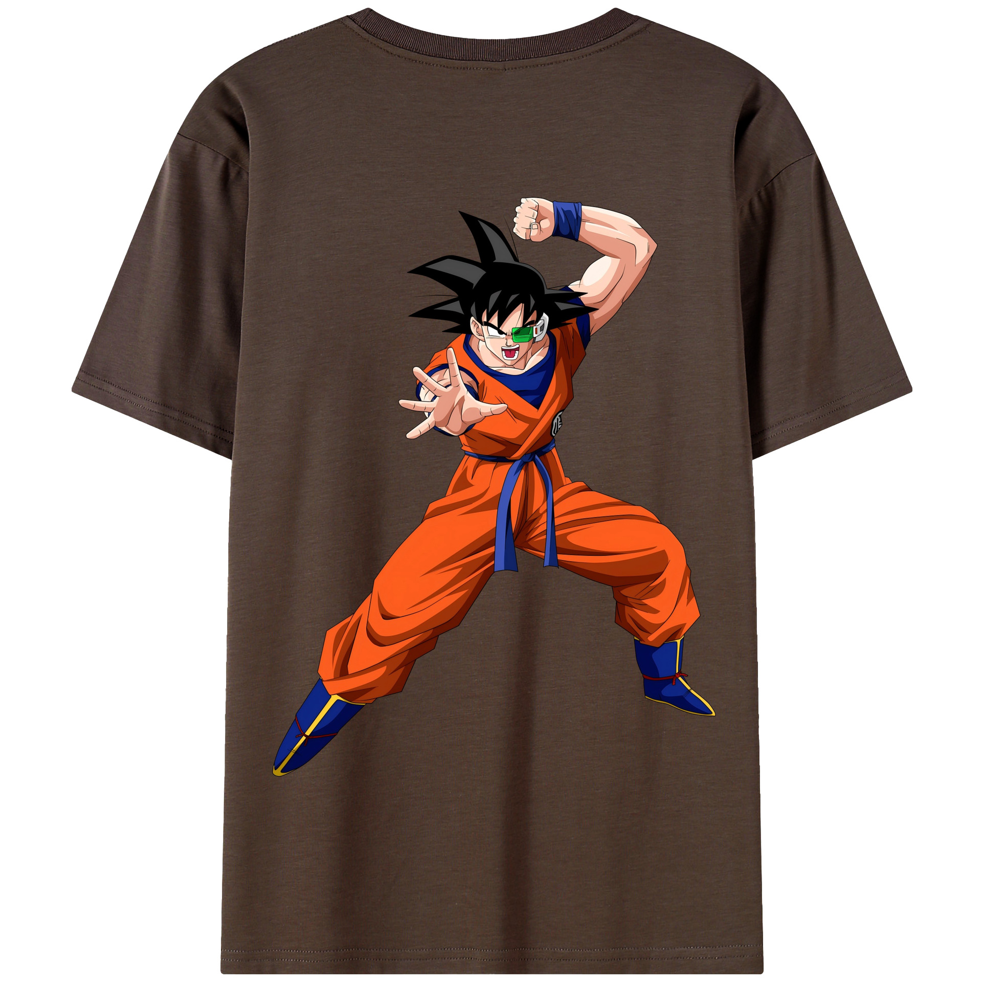 （画像用） ドラゴンボール 孫悟空（そん ごくう）Son Goku カカロット DRAGON BALL Kakarotto 綿100％半袖Tシャツ（背面プリント）