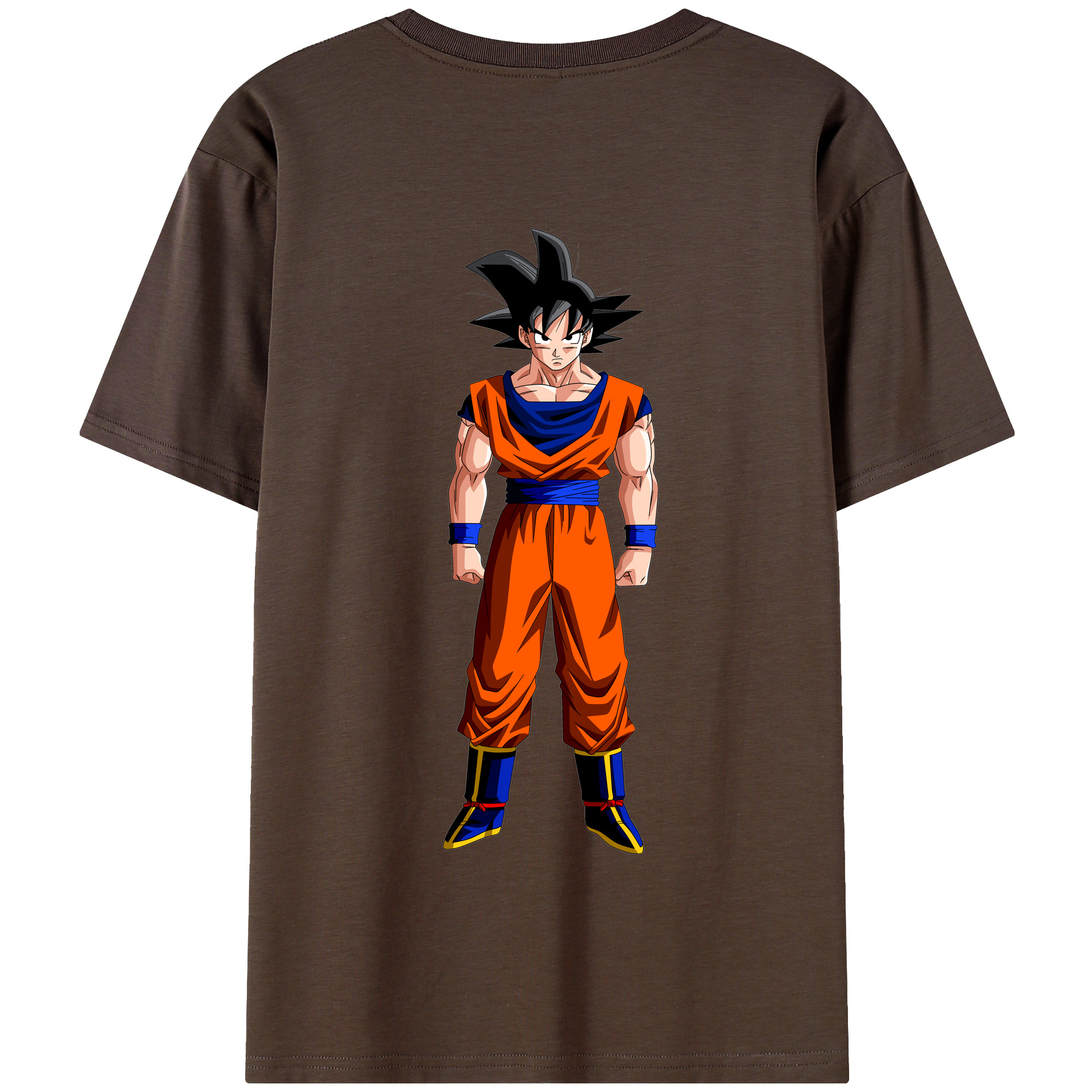 （画像用） ドラゴンボール 孫悟空（そん ごくう）Son Goku カカロット DRAGON BALL Kakarotto 綿100％半袖Tシャツ（背面プリント）