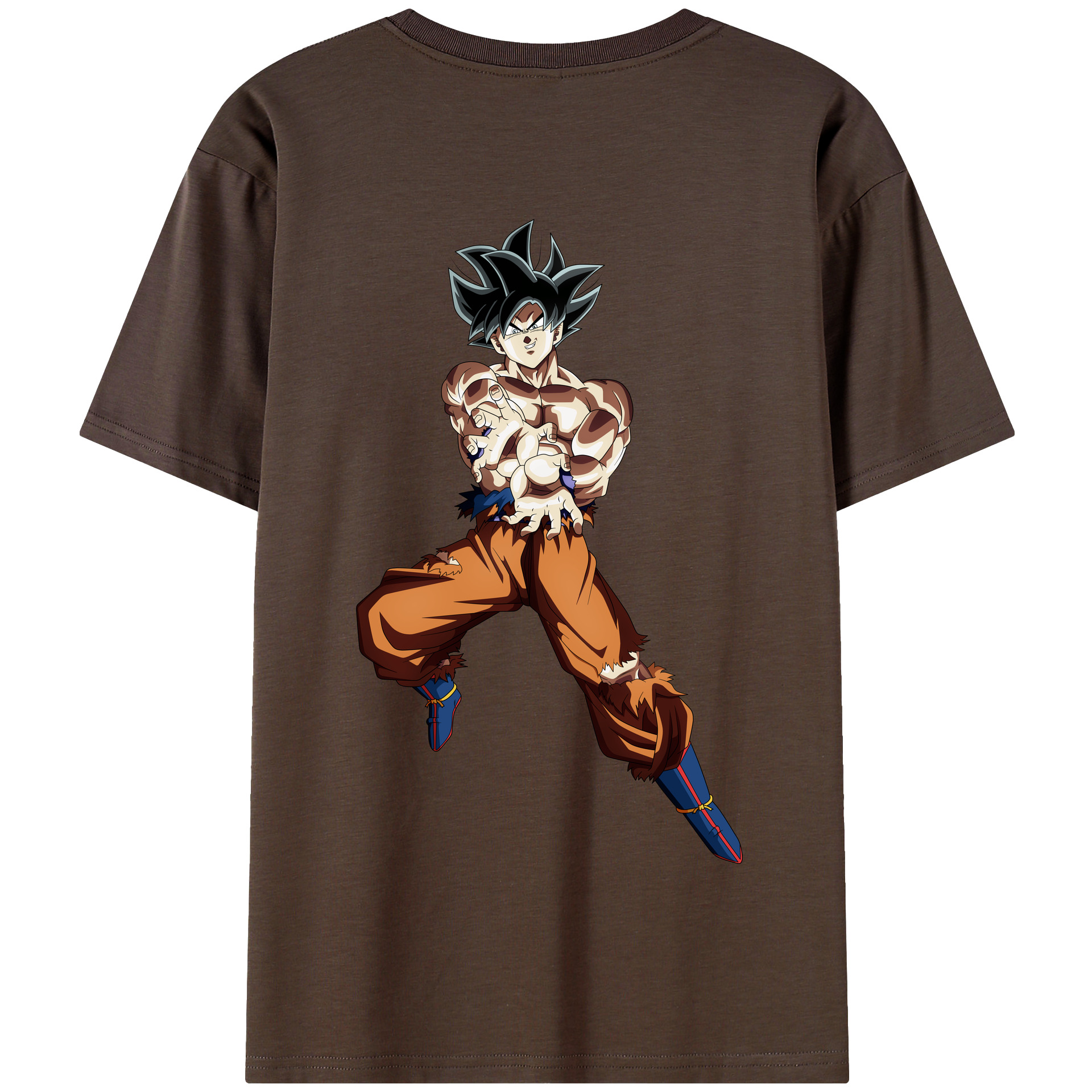 （画像用） ドラゴンボール 孫悟空（そん ごくう）Son Goku カカロット DRAGON BALL Kakarotto 綿100％半袖Tシャツ（背面プリント）
