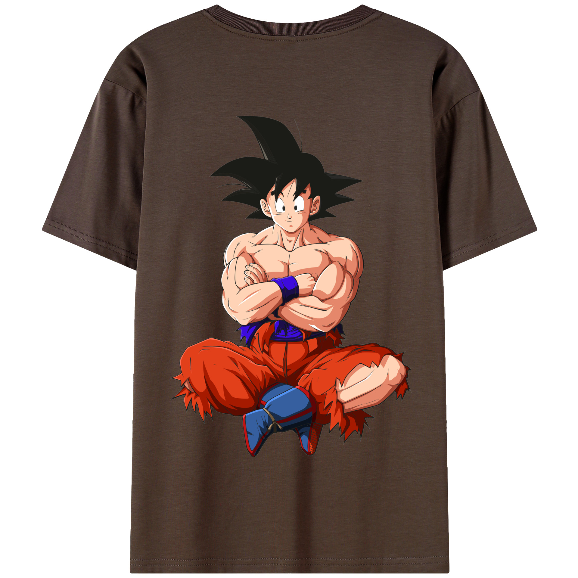 （画像用） ドラゴンボール 孫悟空（そん ごくう）Son Goku カカロット DRAGON BALL Kakarotto 綿100％半袖Tシャツ（背面プリント）