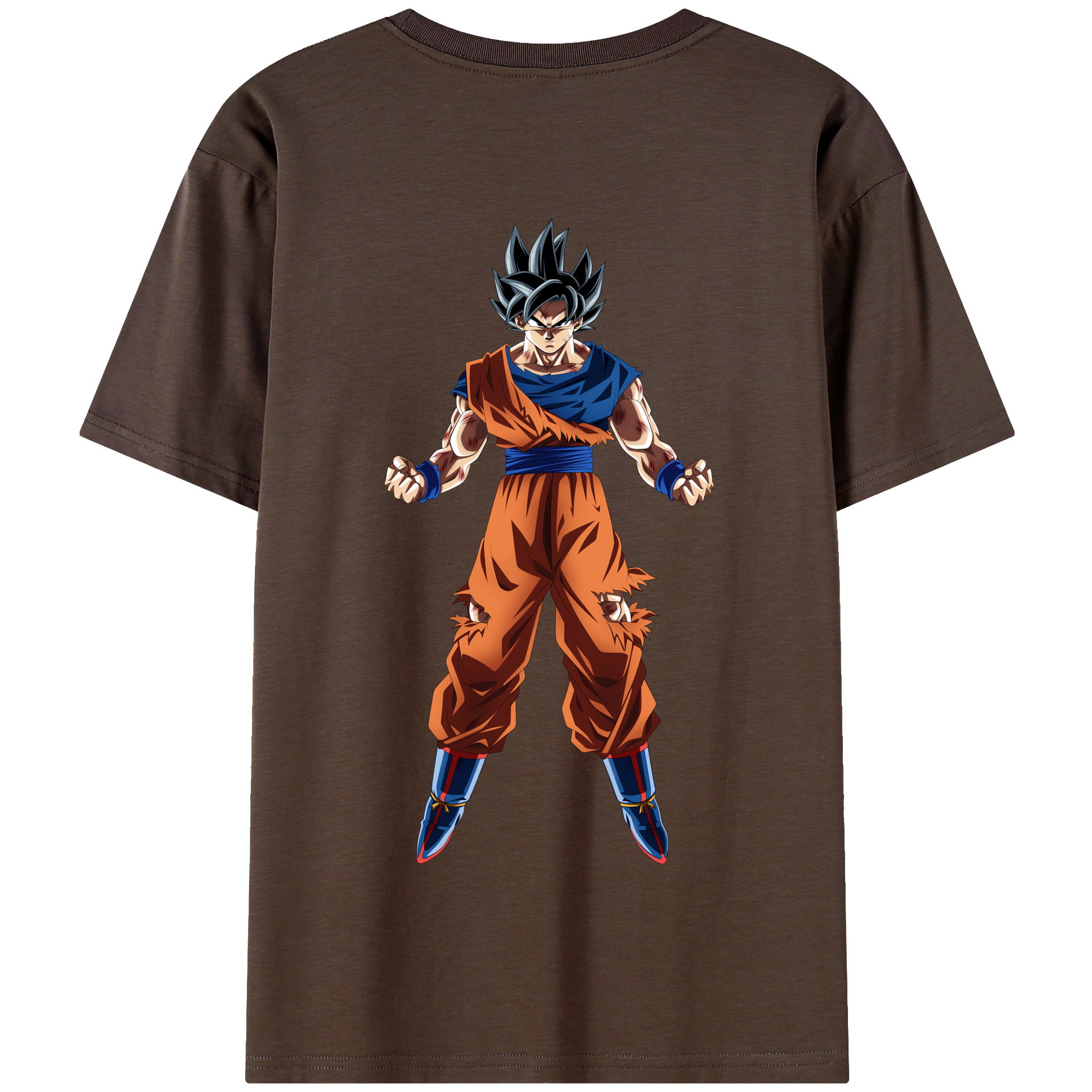 （画像用） ドラゴンボール 孫悟空（そん ごくう）Son Goku カカロット DRAGON BALL Kakarotto 綿100％半袖Tシャツ（背面プリント）