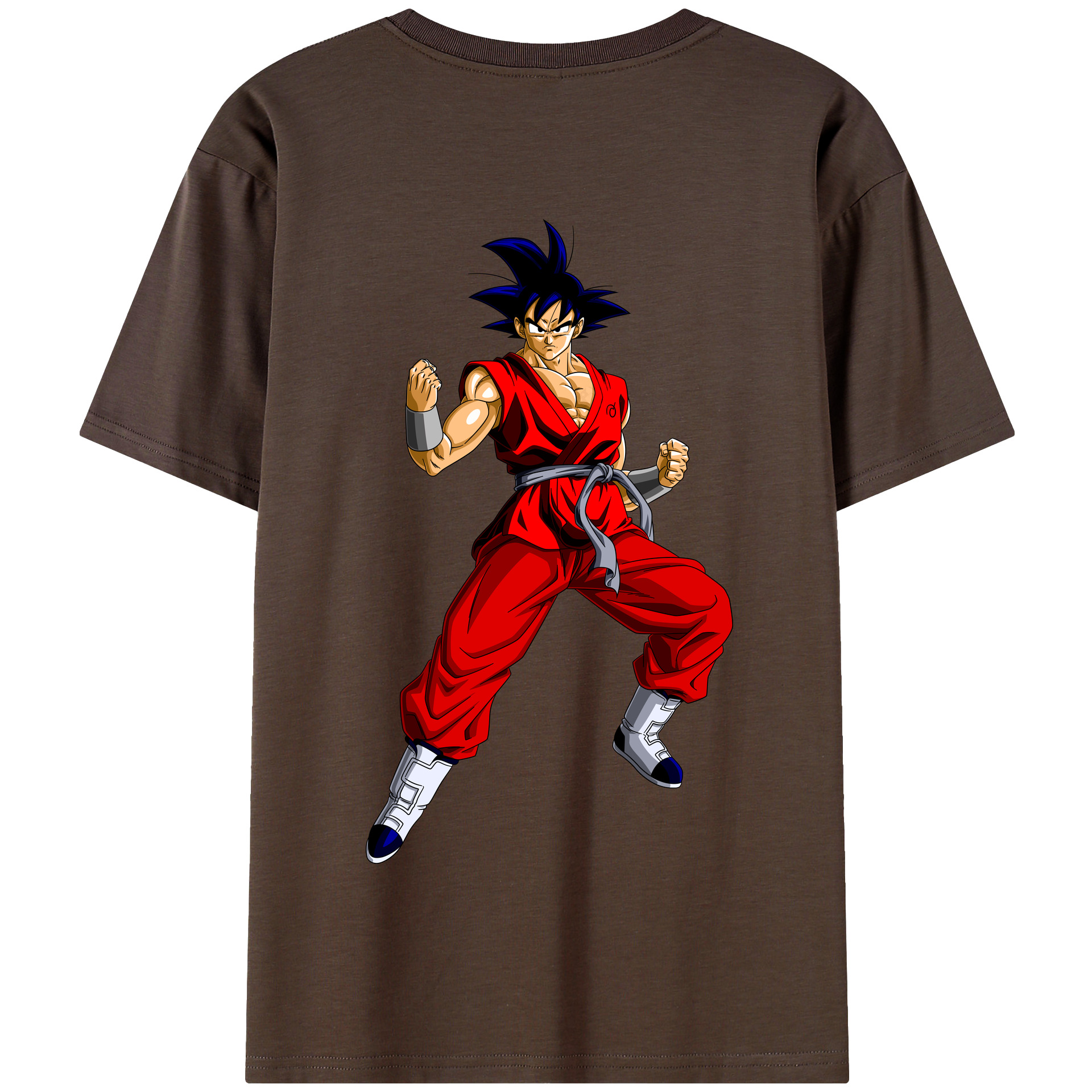 （画像用） ドラゴンボール 孫悟空（そん ごくう）Son Goku カカロット DRAGON BALL Kakarotto 綿100％半袖Tシャツ（背面プリント）