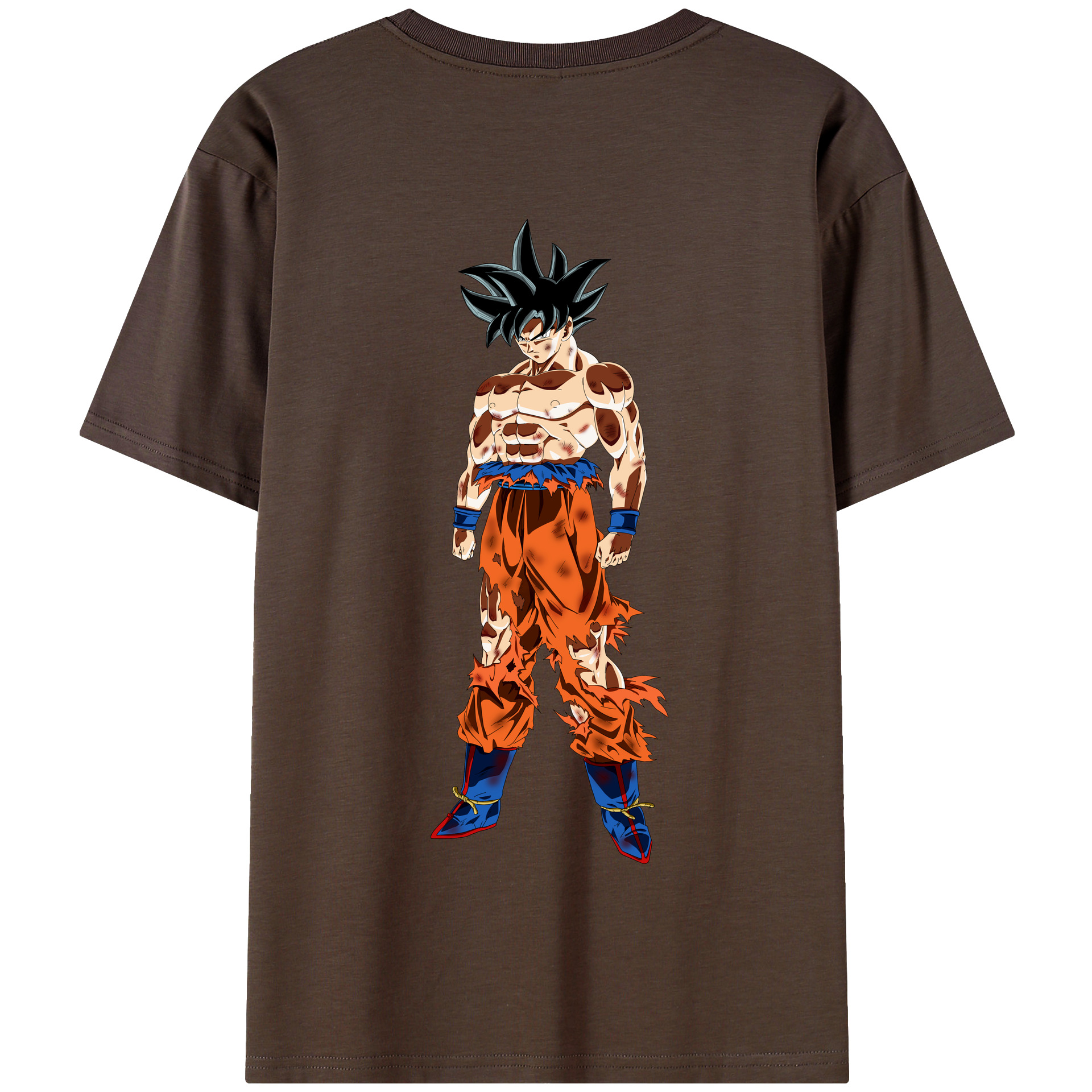 （画像用） ドラゴンボール 孫悟空（そん ごくう）Son Goku カカロット DRAGON BALL Kakarotto 綿100％半袖Tシャツ（背面プリント）