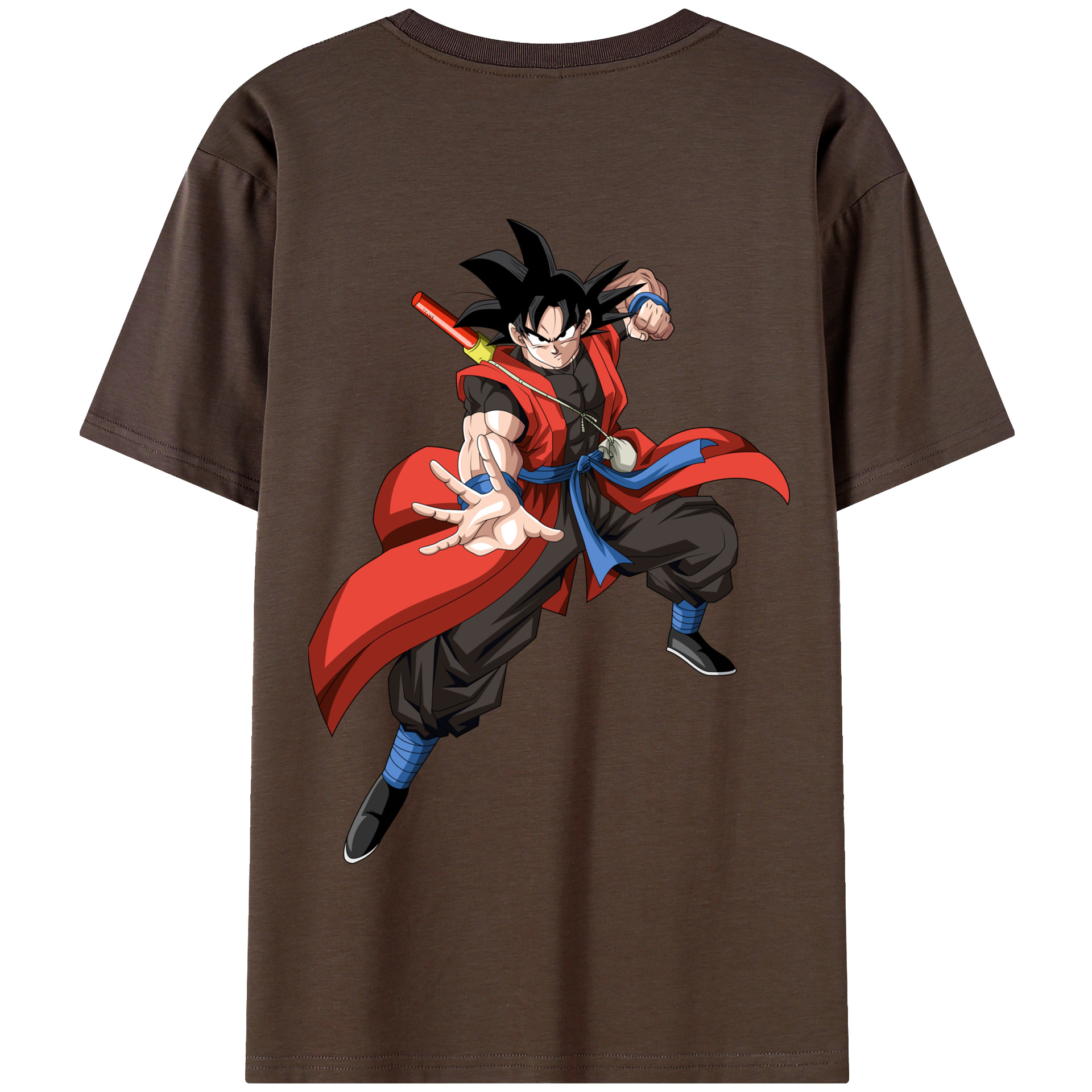 （画像用） ドラゴンボール 孫悟空（そん ごくう）Son Goku カカロット DRAGON BALL Kakarotto 綿100％半袖Tシャツ（背面プリント）