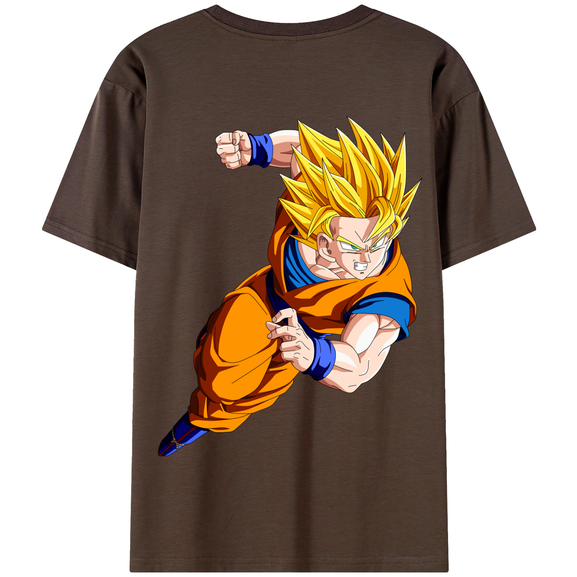 （画像用） ドラゴンボール 孫悟空（そん ごくう）Son Goku カカロット DRAGON BALL Kakarotto 綿100％半袖Tシャツ（背面プリント）