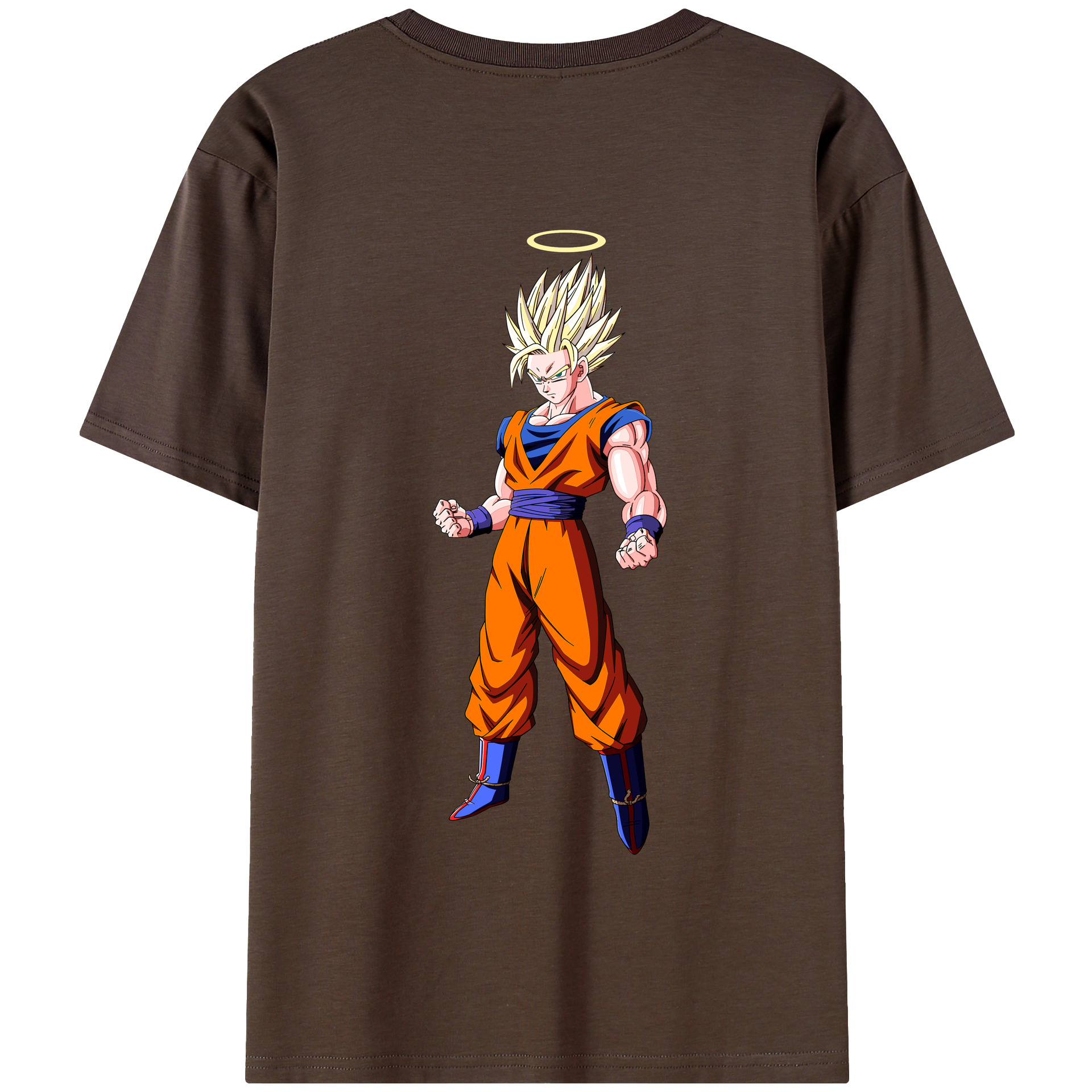 （画像用） ドラゴンボール 孫悟空（そん ごくう）Son Goku カカロット DRAGON BALL Kakarotto 綿100％半袖Tシャツ（背面プリント）