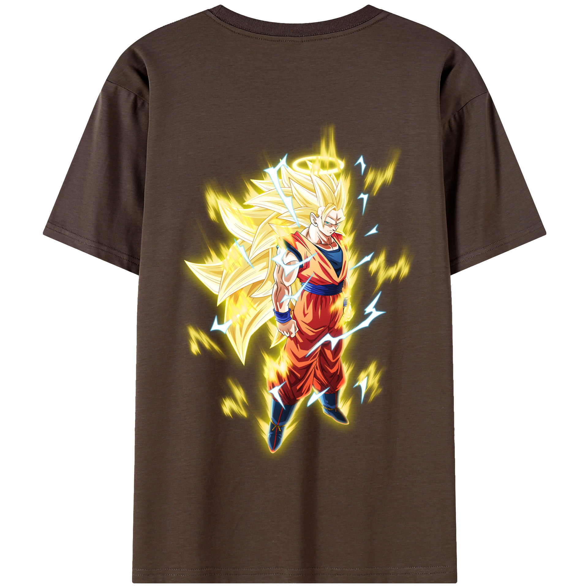 （画像用） ドラゴンボール 孫悟空（そん ごくう）Son Goku カカロット DRAGON BALL Kakarotto 綿100％半袖Tシャツ（背面プリント）