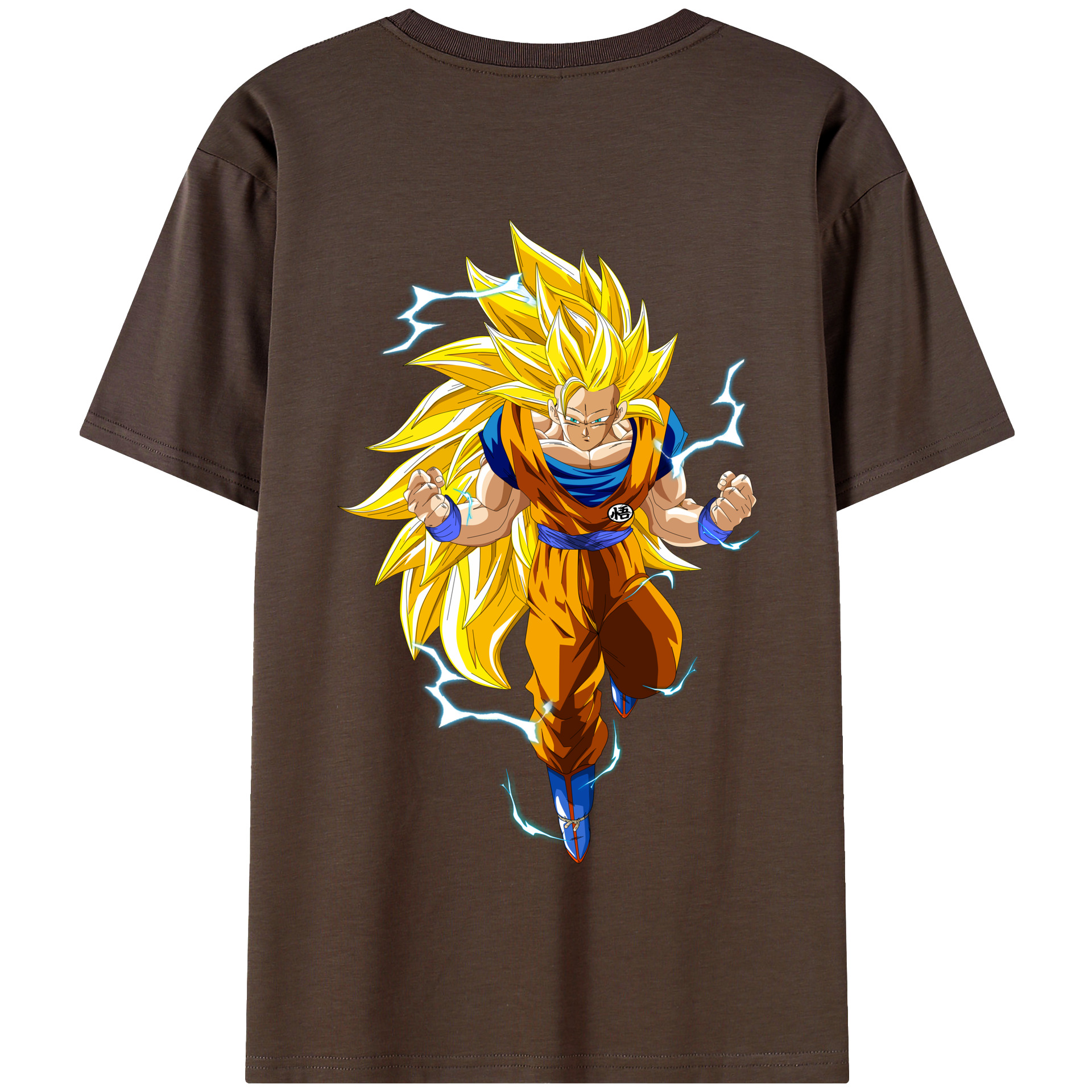 （画像用） ドラゴンボール 孫悟空（そん ごくう）Son Goku カカロット DRAGON BALL Kakarotto 綿100％半袖Tシャツ（背面プリント）