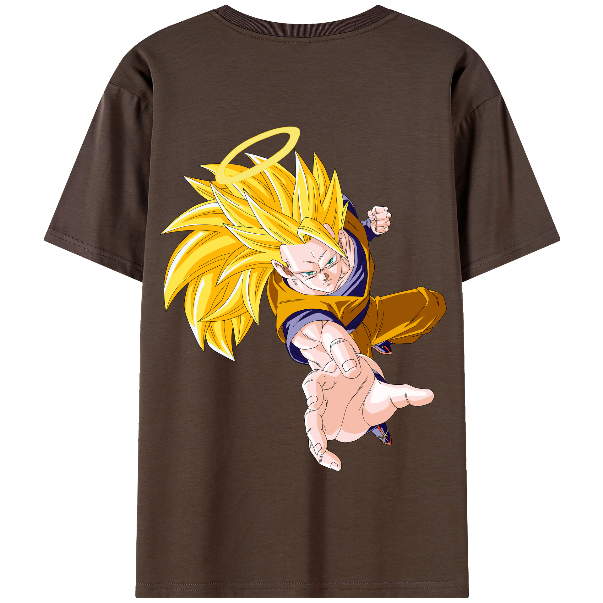 （画像用） ドラゴンボール 孫悟空（そん ごくう）Son Goku カカロット DRAGON BALL Kakarotto 綿100％半袖Tシャツ（背面プリント）