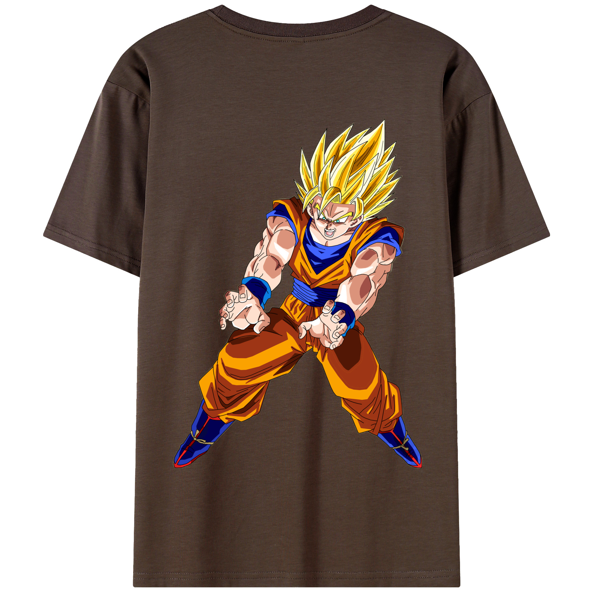 （画像用） ドラゴンボール 孫悟空（そん ごくう）Son Goku カカロット DRAGON BALL Kakarotto 綿100％半袖Tシャツ（背面プリント）