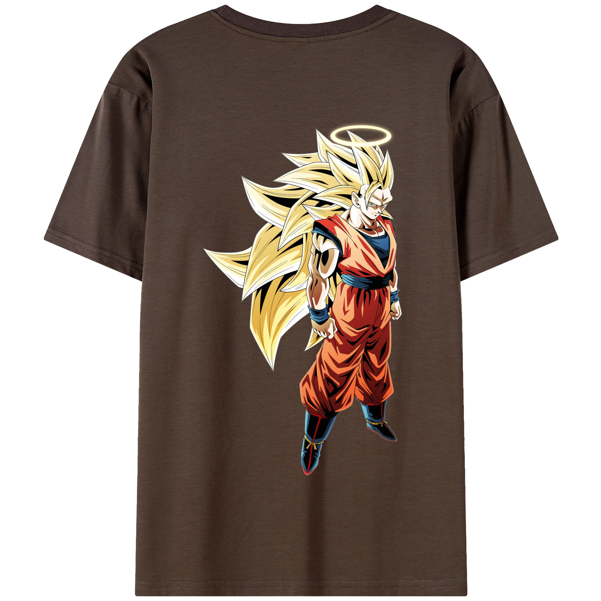 （画像用） ドラゴンボール 孫悟空（そん ごくう）Son Goku カカロット DRAGON BALL Kakarotto 綿100％半袖Tシャツ（背面プリント）