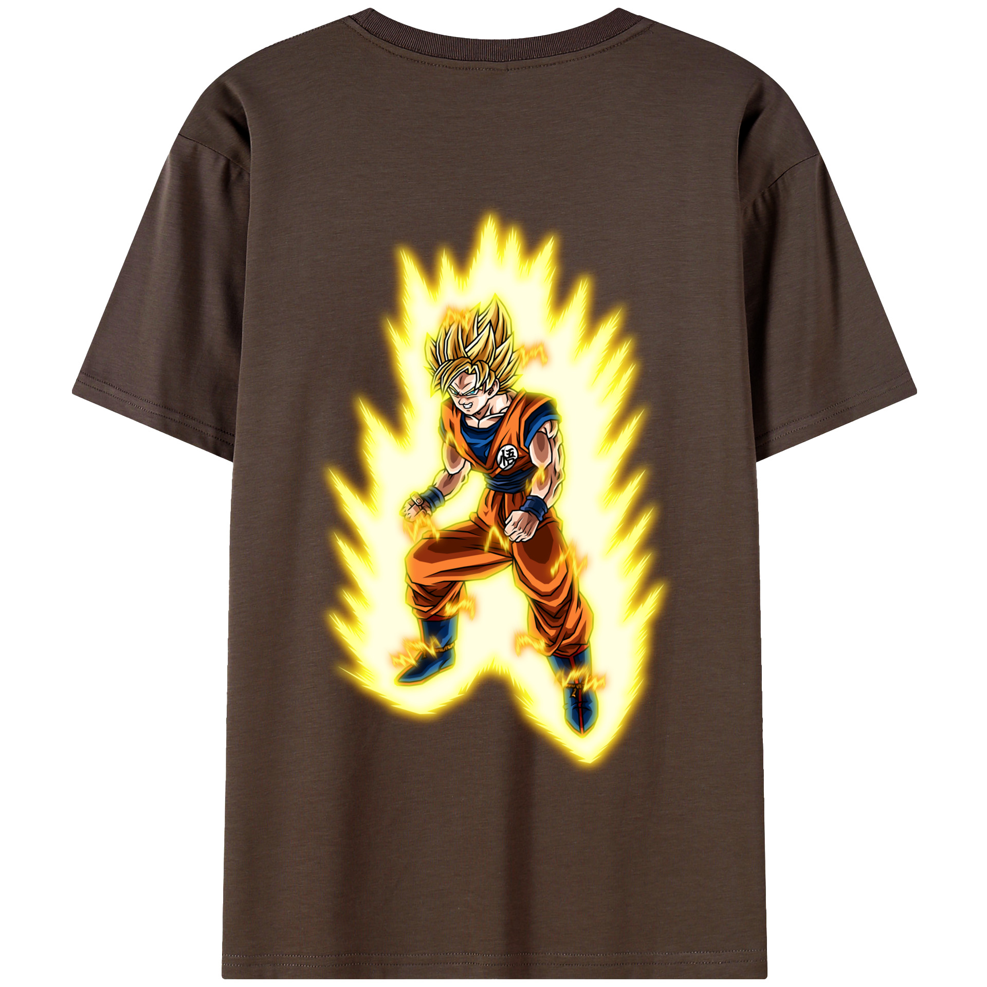 （画像用） ドラゴンボール 孫悟空（そん ごくう）Son Goku カカロット DRAGON BALL Kakarotto 綿100％半袖Tシャツ（背面プリント）