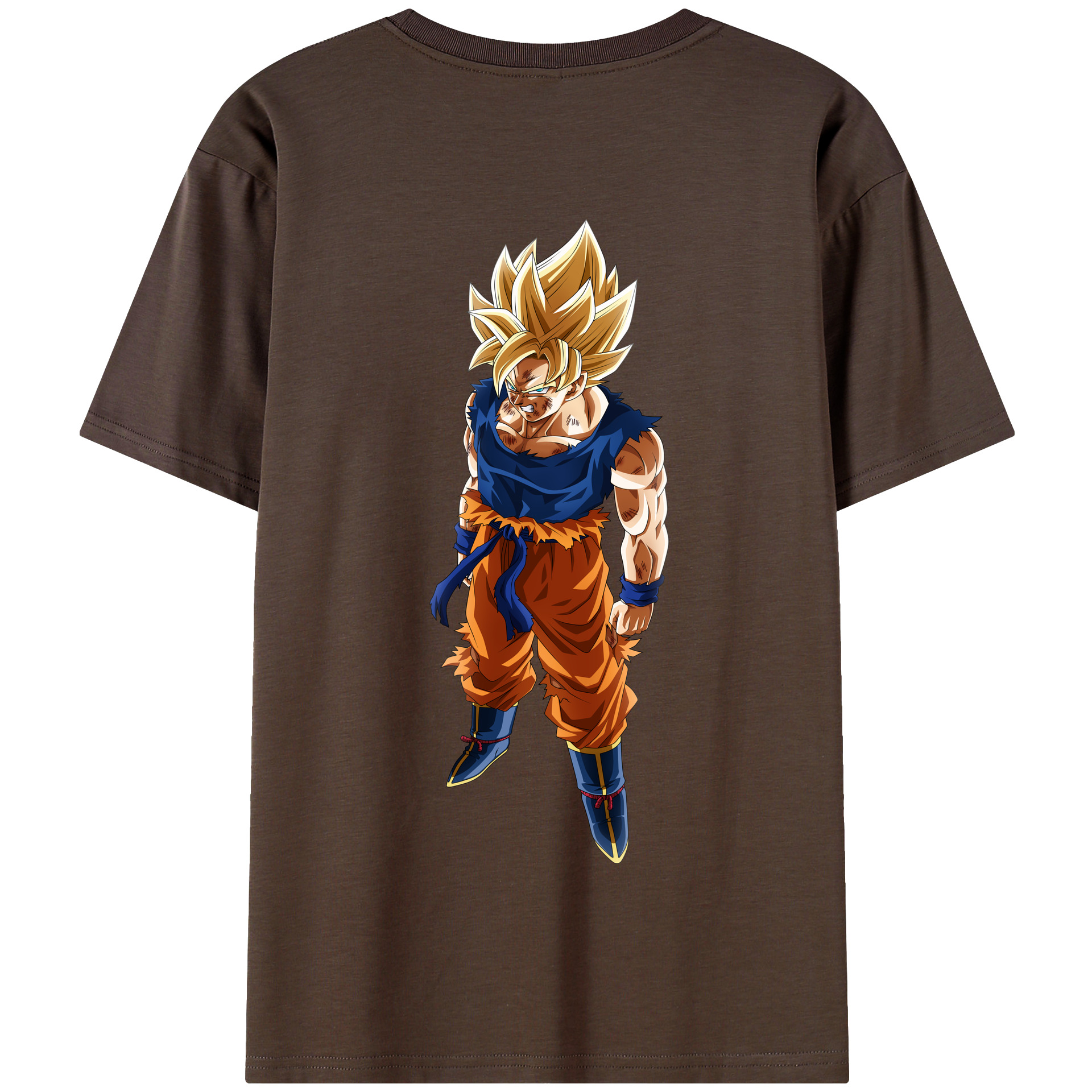 （画像用） ドラゴンボール 孫悟空（そん ごくう）Son Goku カカロット DRAGON BALL Kakarotto 綿100％半袖Tシャツ（背面プリント）