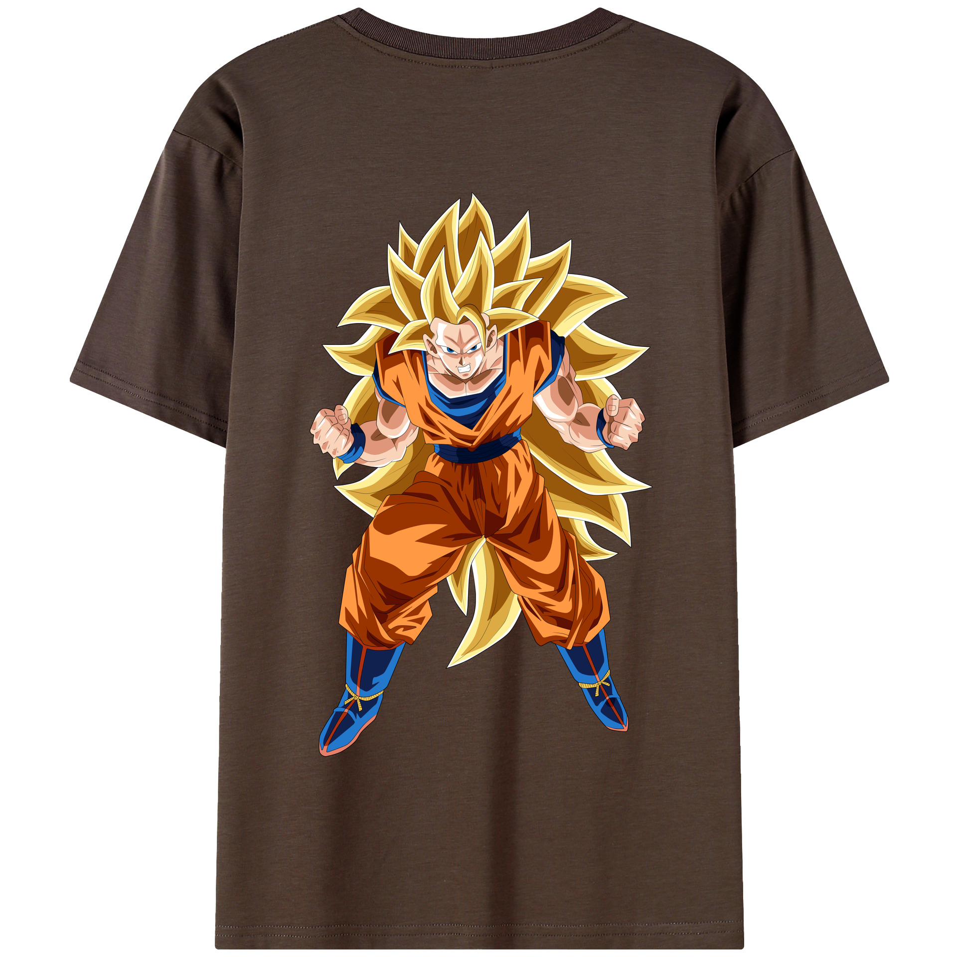 （画像用） ドラゴンボール 孫悟空（そん ごくう）Son Goku カカロット DRAGON BALL Kakarotto 綿100％半袖Tシャツ（背面プリント）