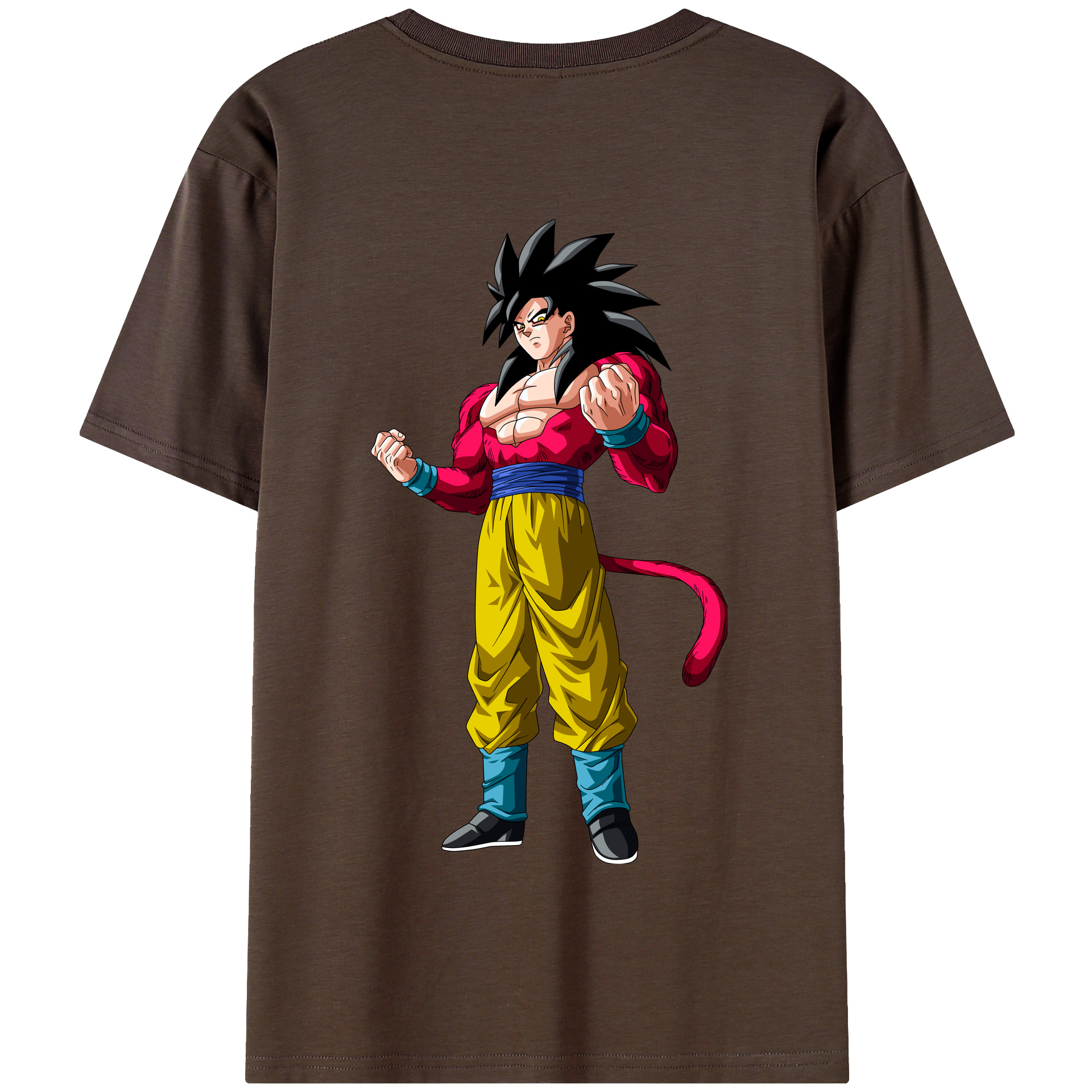 （画像用） ドラゴンボール 孫悟空（そん ごくう）Son Goku カカロット DRAGON BALL Kakarotto 綿100％半袖Tシャツ（背面プリント）