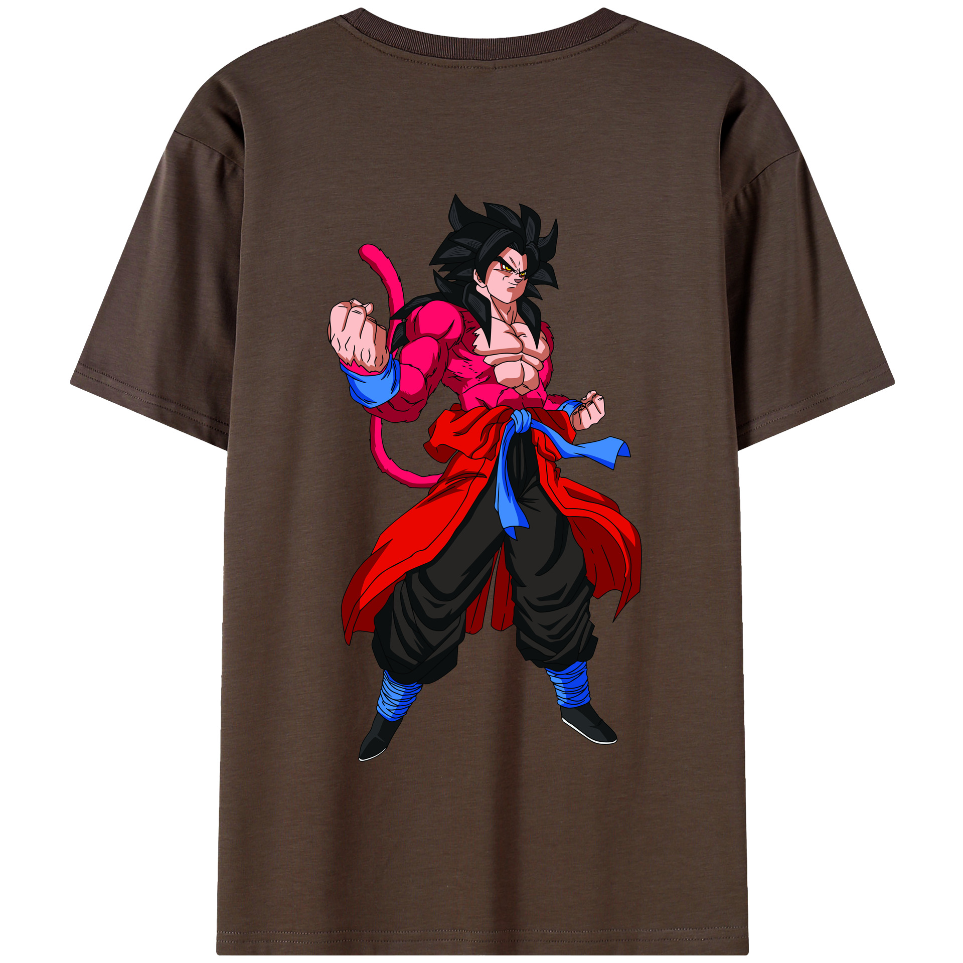 （画像用） ドラゴンボール 孫悟空（そん ごくう）Son Goku カカロット DRAGON BALL Kakarotto 綿100％半袖Tシャツ（背面プリント）