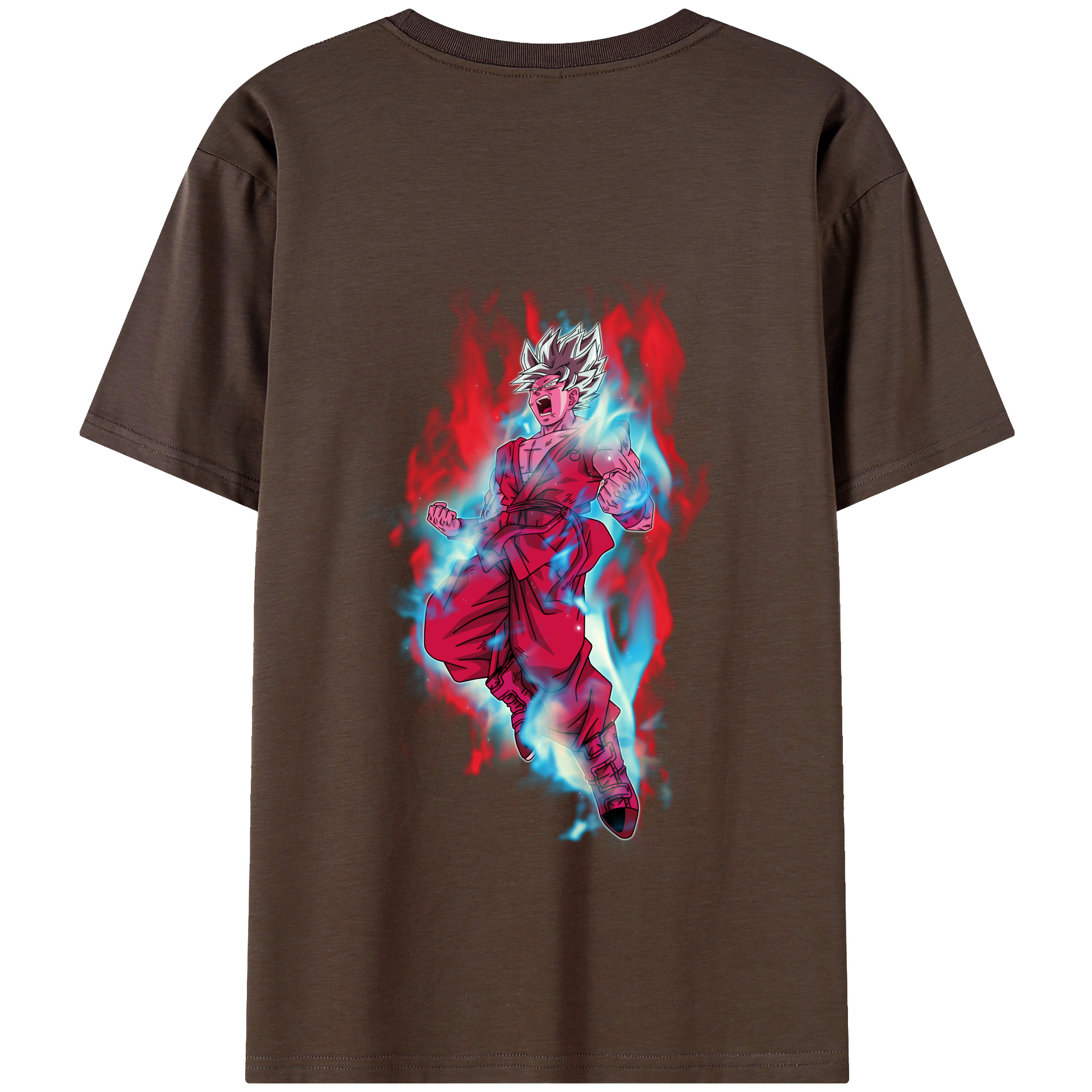（画像用） ドラゴンボール 孫悟空（そん ごくう）Son Goku カカロット DRAGON BALL Kakarotto 綿100％半袖Tシャツ（背面プリント）