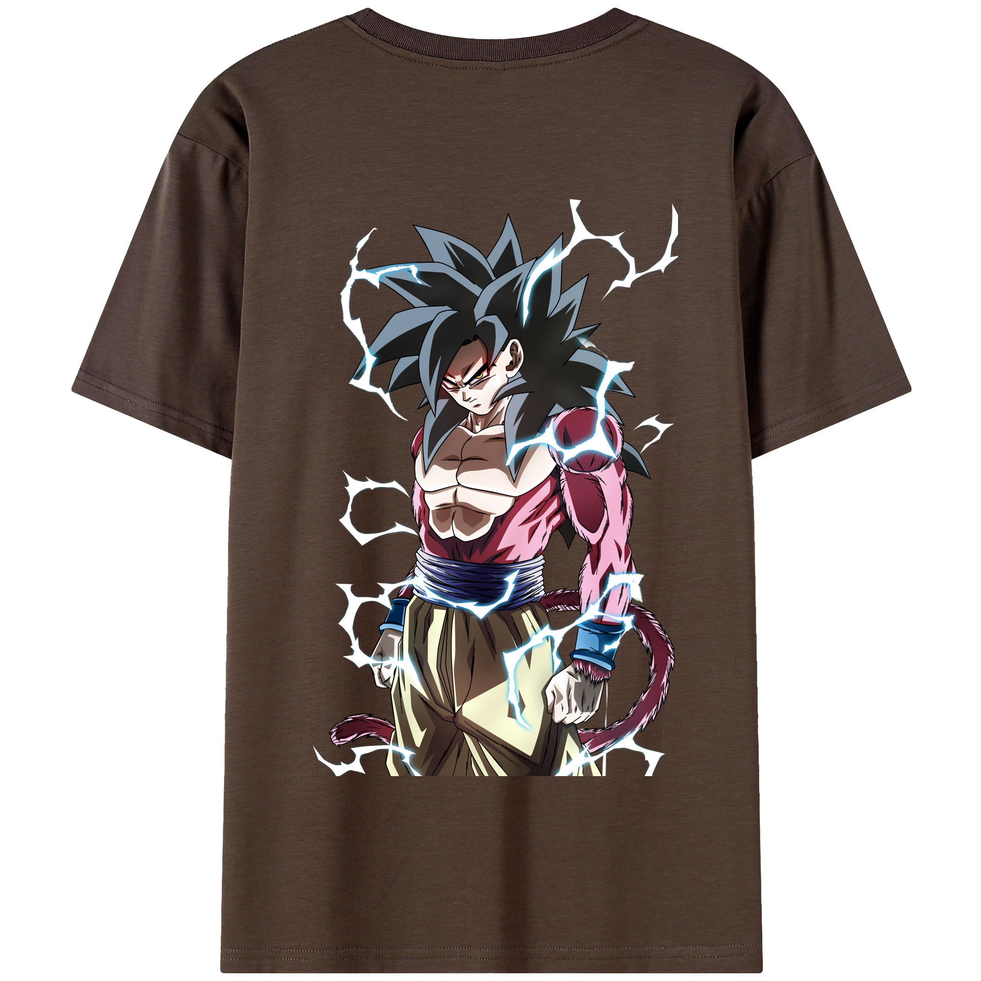 （画像用） ドラゴンボール 孫悟空（そん ごくう）Son Goku カカロット DRAGON BALL Kakarotto 綿100％半袖Tシャツ（背面プリント）