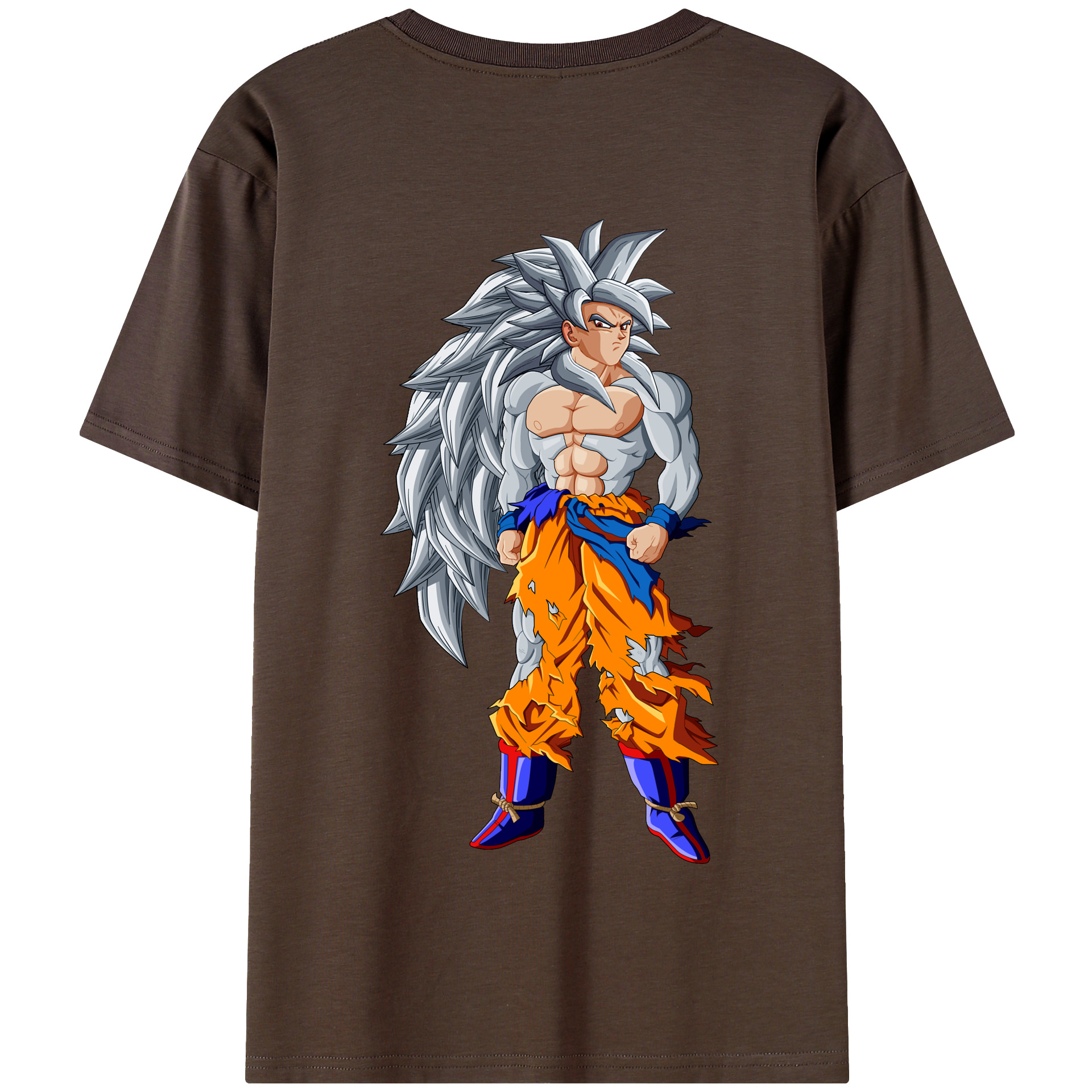（画像用） ドラゴンボール 孫悟空（そん ごくう）Son Goku カカロット DRAGON BALL Kakarotto 綿100％半袖Tシャツ（背面プリント）