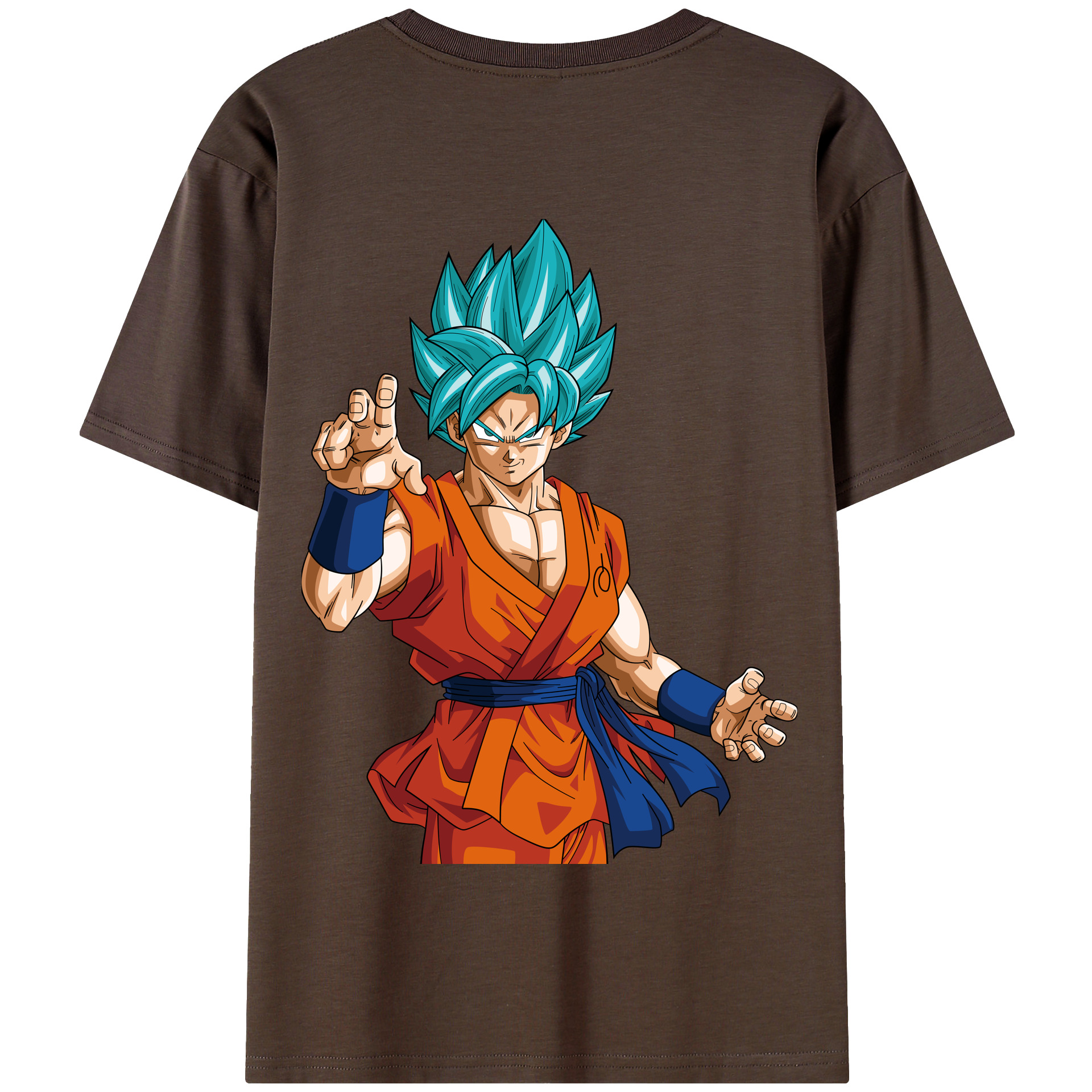 （画像用） ドラゴンボール 孫悟空（そん ごくう）Son Goku カカロット DRAGON BALL Kakarotto 綿100％半袖Tシャツ（背面プリント）