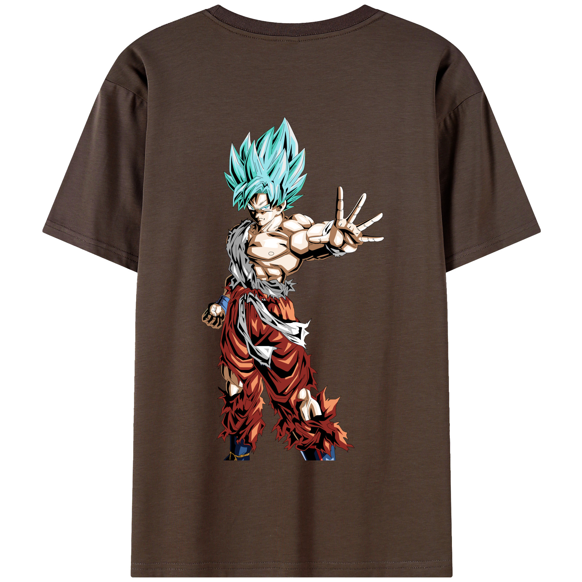 （画像用） ドラゴンボール 孫悟空（そん ごくう）Son Goku カカロット DRAGON BALL Kakarotto 綿100％半袖Tシャツ（背面プリント）