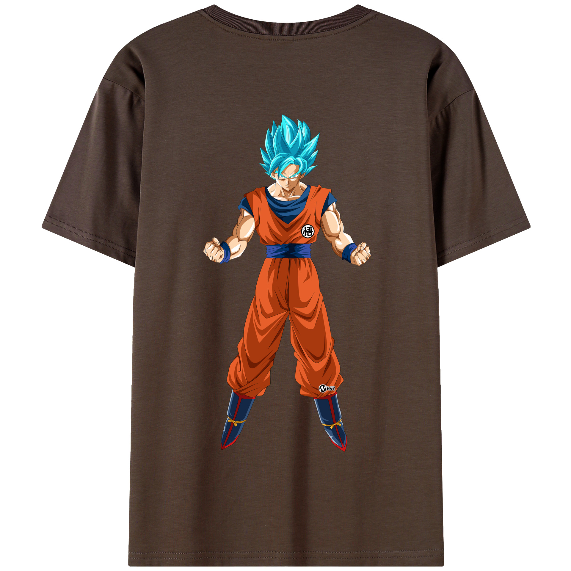 （画像用） ドラゴンボール 孫悟空（そん ごくう）Son Goku カカロット DRAGON BALL Kakarotto 綿100％半袖Tシャツ（背面プリント）
