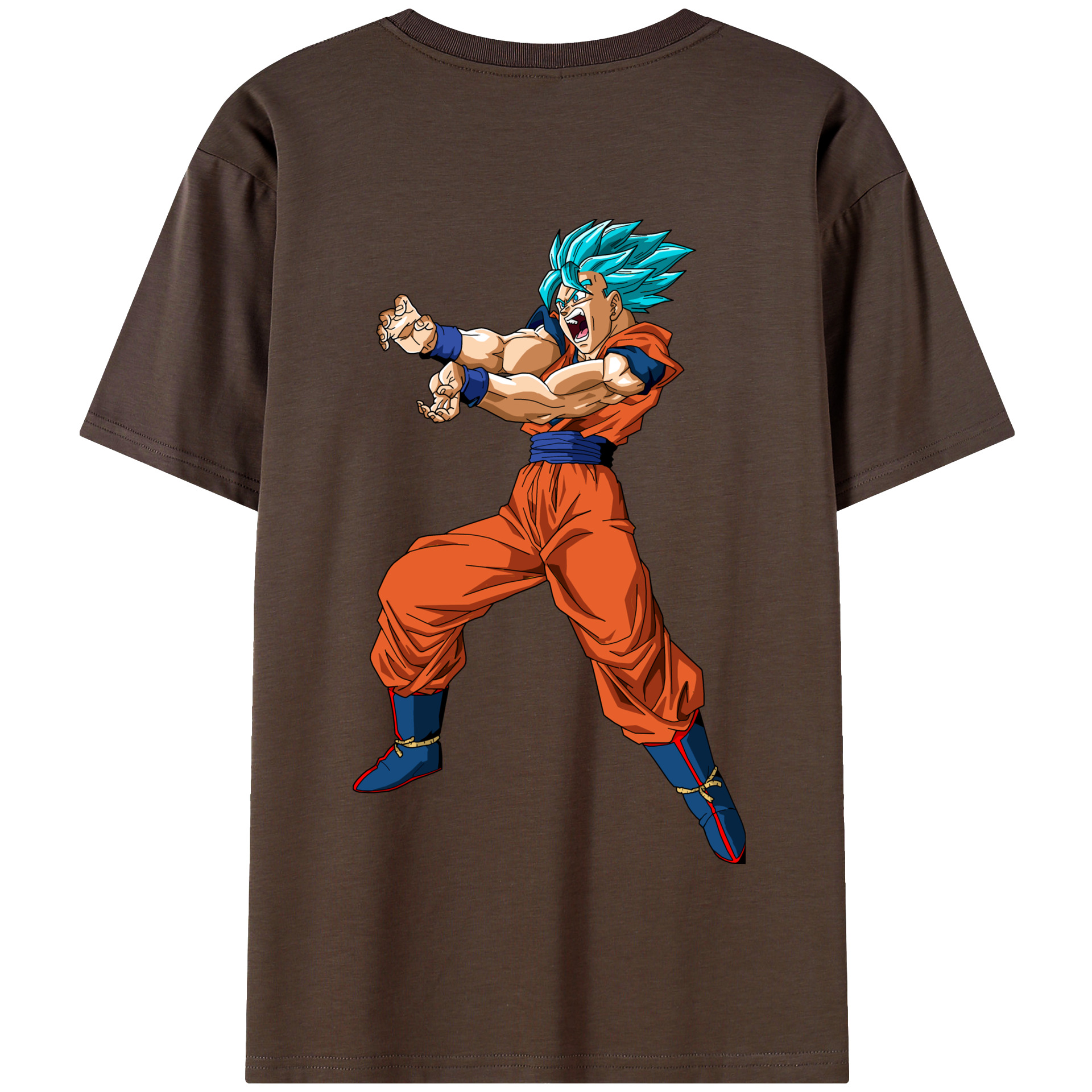 （画像用） ドラゴンボール 孫悟空（そん ごくう）Son Goku カカロット DRAGON BALL Kakarotto 綿100％半袖Tシャツ（背面プリント）