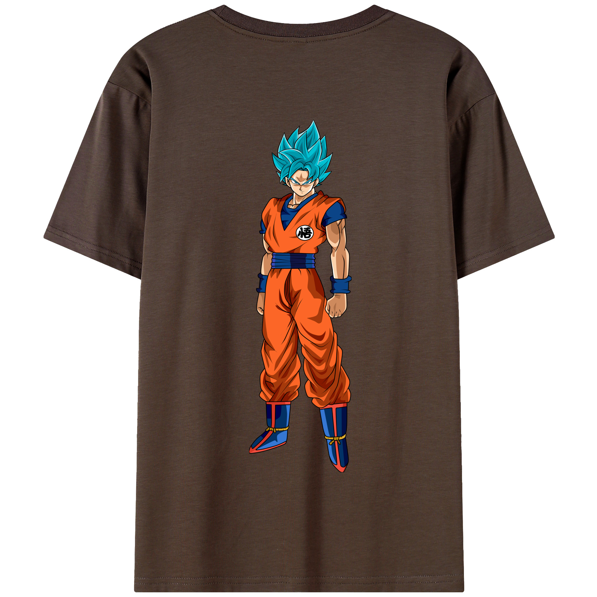 （画像用） ドラゴンボール 孫悟空（そん ごくう）Son Goku カカロット DRAGON BALL Kakarotto 綿100％半袖Tシャツ（背面プリント）