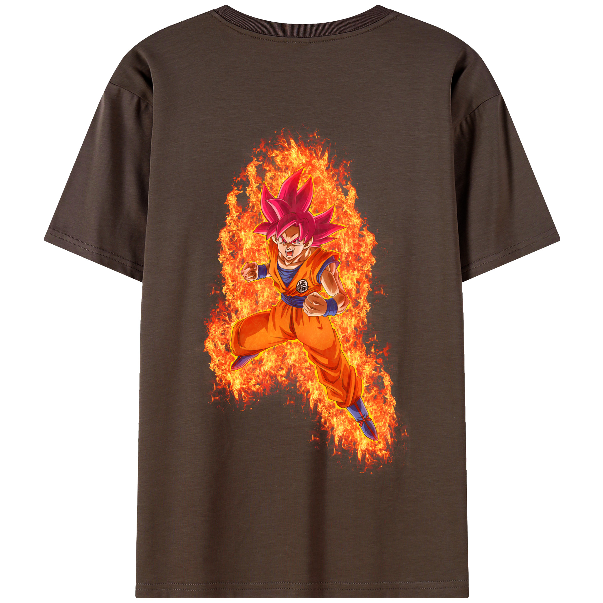 （画像用） ドラゴンボール 孫悟空（そん ごくう）Son Goku カカロット DRAGON BALL Kakarotto 綿100％半袖Tシャツ（背面プリント）