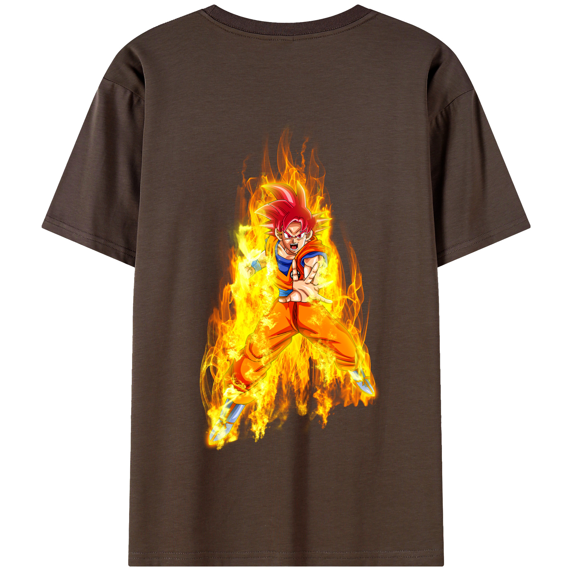 （画像用） ドラゴンボール 孫悟空（そん ごくう）Son Goku カカロット DRAGON BALL Kakarotto 綿100％半袖Tシャツ（背面プリント）
