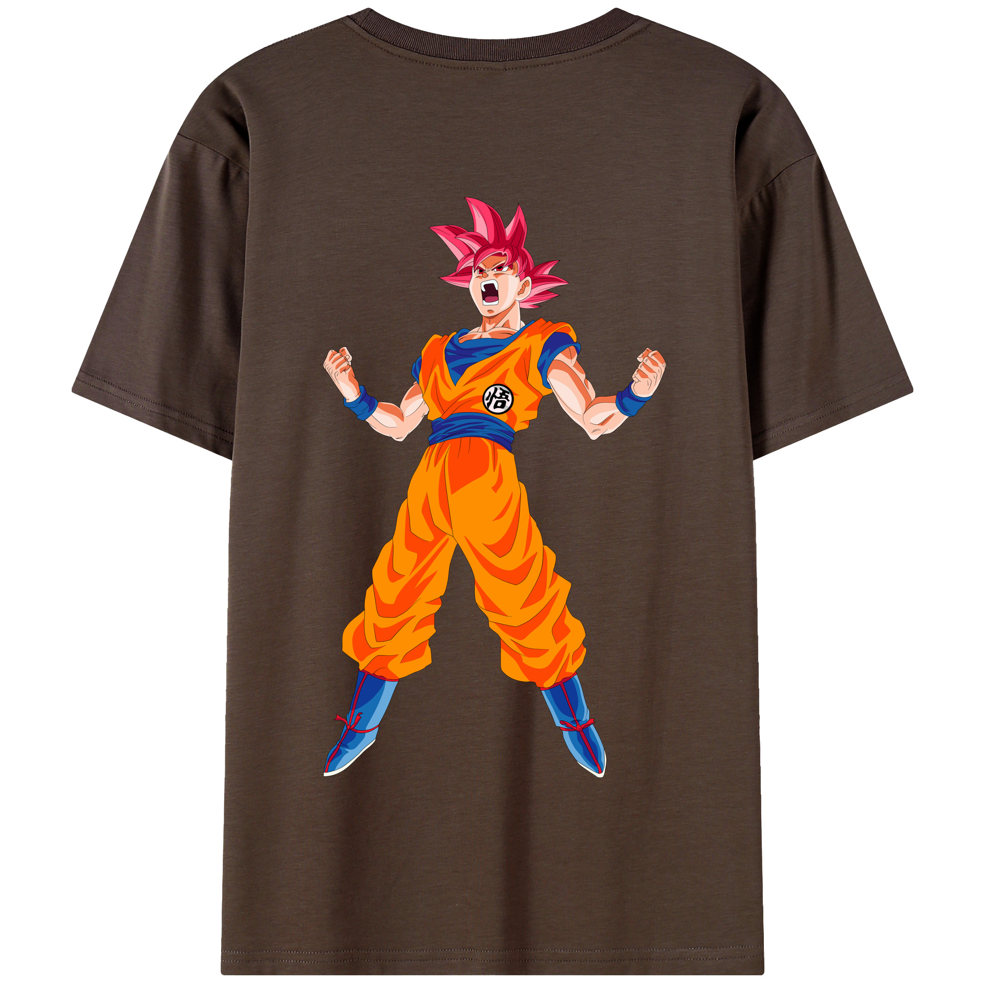 （画像用） ドラゴンボール 孫悟空（そん ごくう）Son Goku カカロット DRAGON BALL Kakarotto 綿100％半袖Tシャツ（背面プリント）
