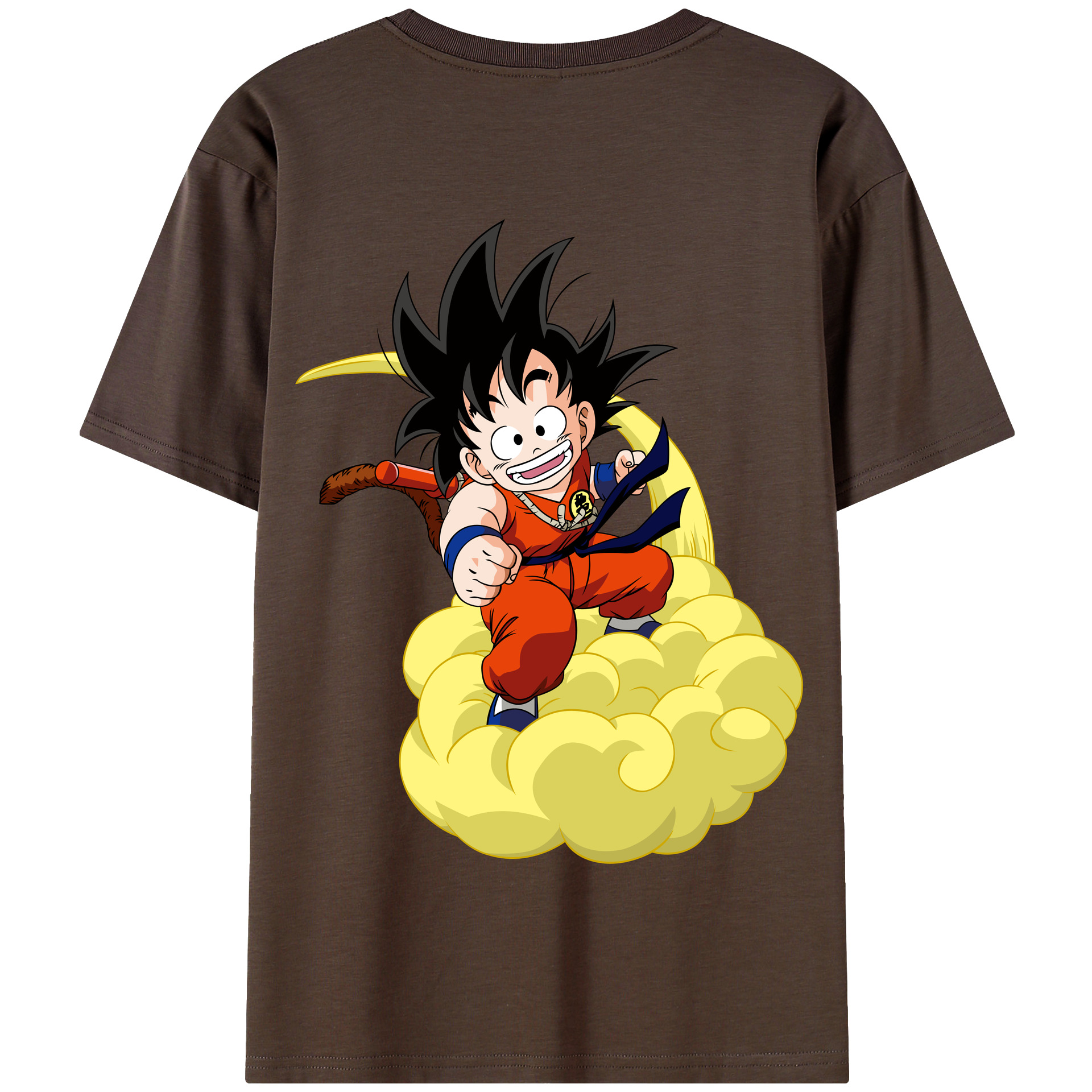 （画像用） ドラゴンボール 孫悟空（そん ごくう）Son Goku カカロット DRAGON BALL Kakarotto 綿100％半袖Tシャツ（背面プリント）