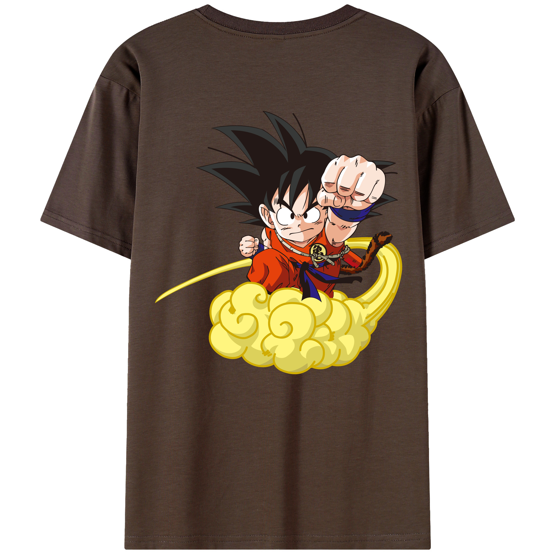 （画像用） ドラゴンボール 孫悟空（そん ごくう）Son Goku カカロット DRAGON BALL Kakarotto 綿100％半袖Tシャツ（背面プリント）