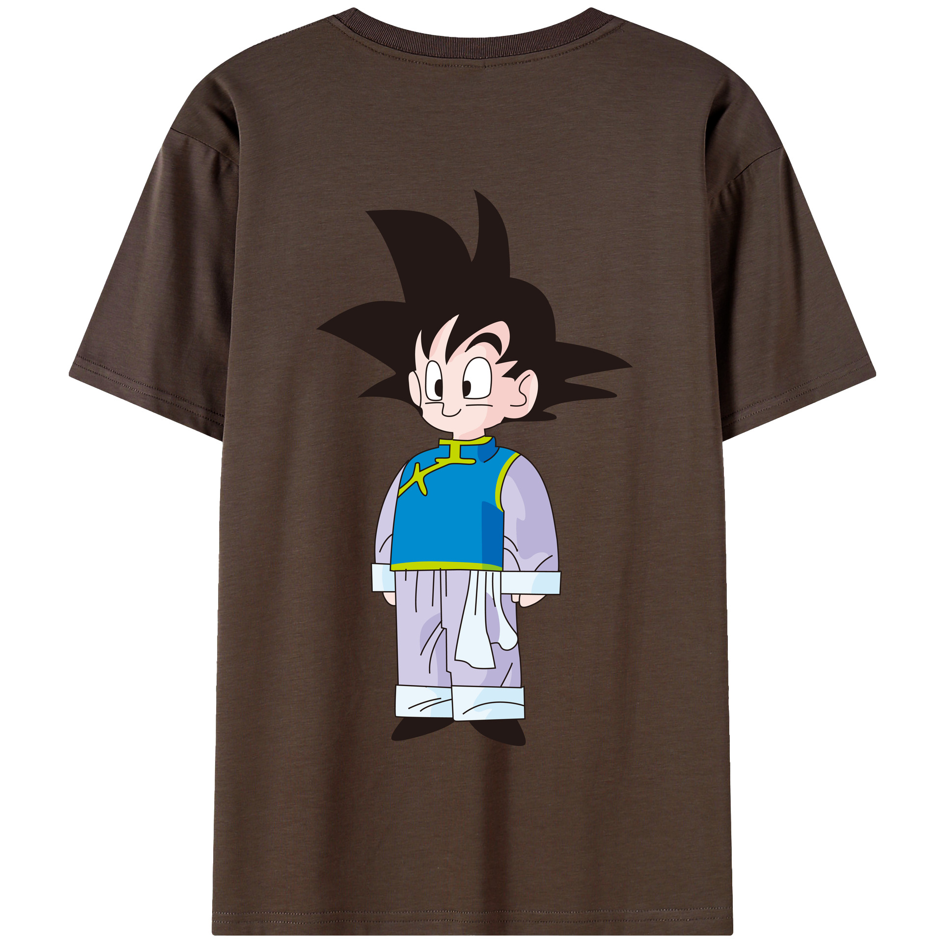 （画像用） ドラゴンボール 孫悟空（そん ごくう）Son Goku カカロット DRAGON BALL Kakarotto 綿100％半袖Tシャツ（背面プリント）