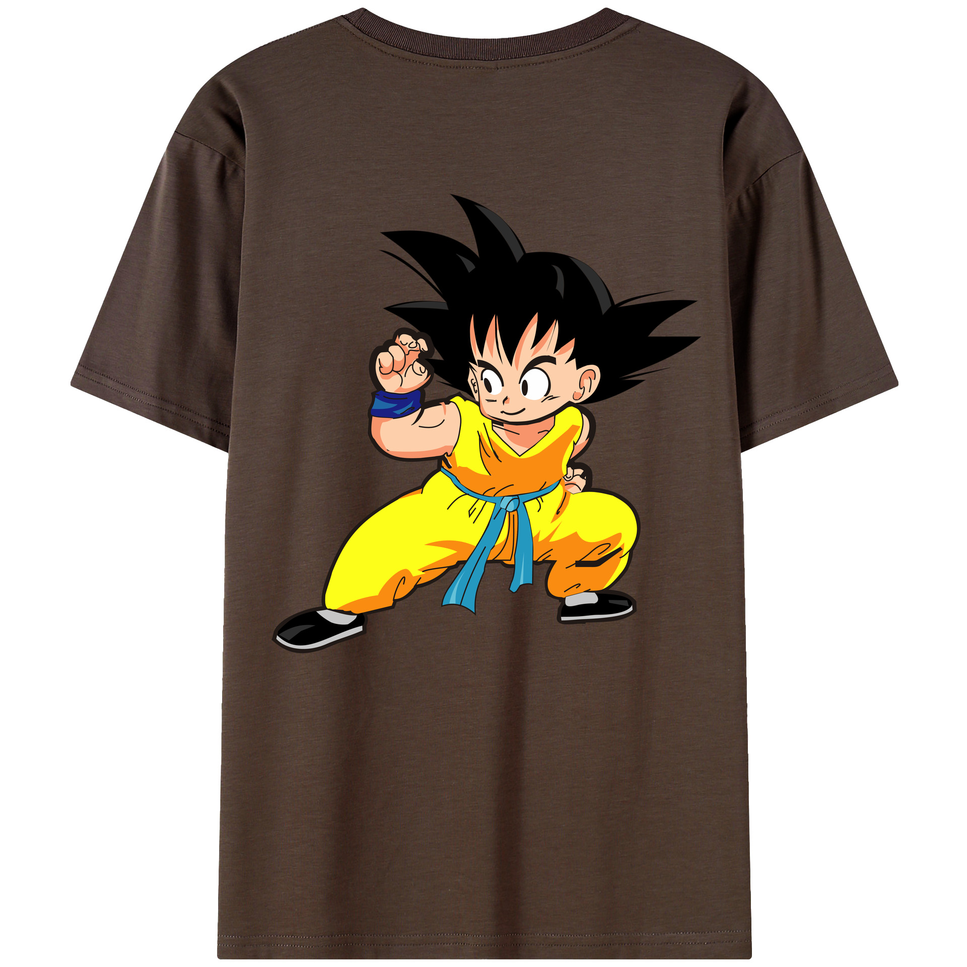 （画像用） ドラゴンボール 孫悟空（そん ごくう）Son Goku カカロット DRAGON BALL Kakarotto 綿100％半袖Tシャツ（背面プリント）