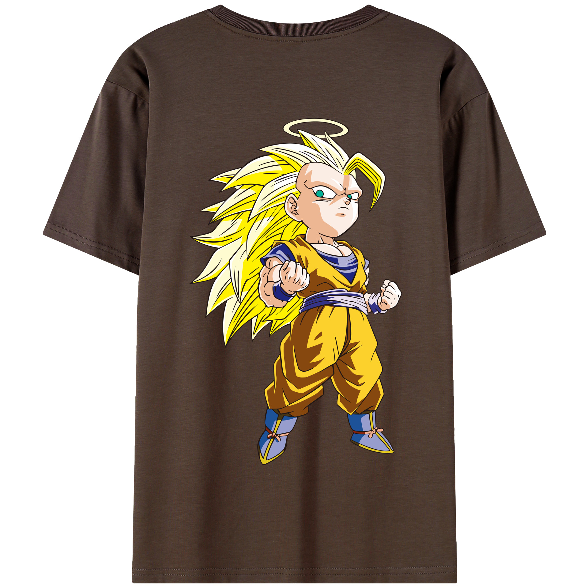 （画像用） ドラゴンボール 孫悟空（そん ごくう）Son Goku カカロット DRAGON BALL Kakarotto 綿100％半袖Tシャツ（背面プリント）