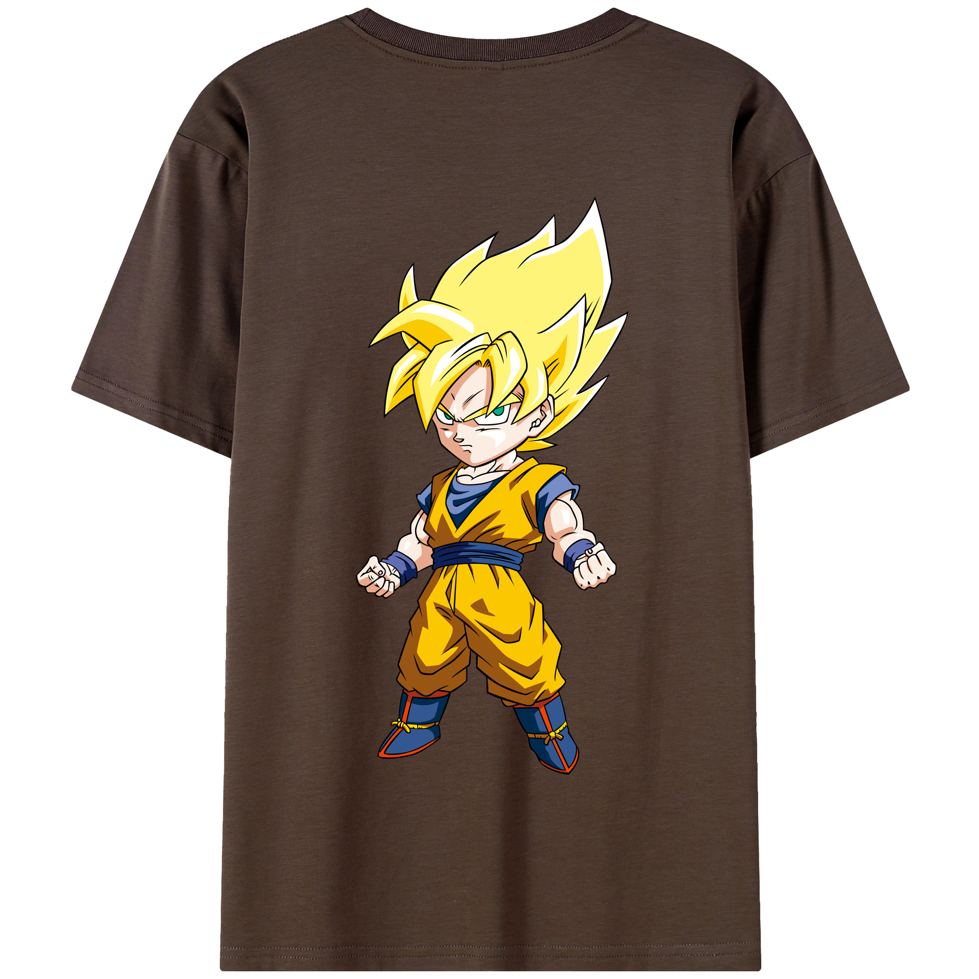 （画像用） ドラゴンボール 孫悟空（そん ごくう）Son Goku カカロット DRAGON BALL Kakarotto 綿100％半袖Tシャツ（背面プリント）