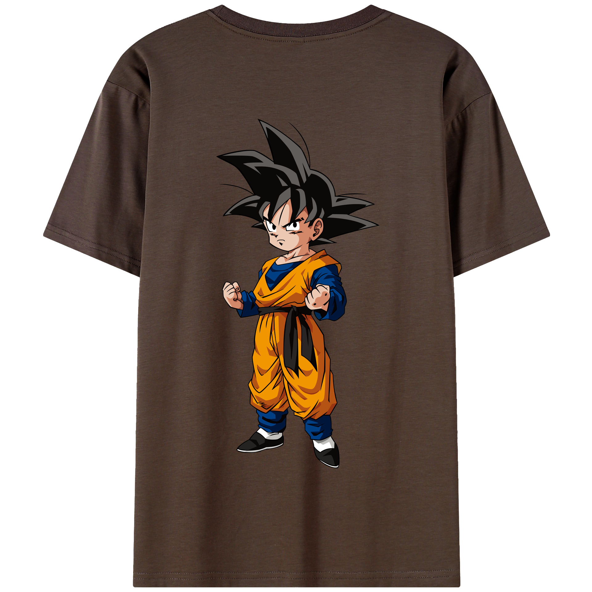 （画像用） ドラゴンボール 孫悟空（そん ごくう）Son Goku カカロット DRAGON BALL Kakarotto 綿100％半袖Tシャツ（背面プリント）