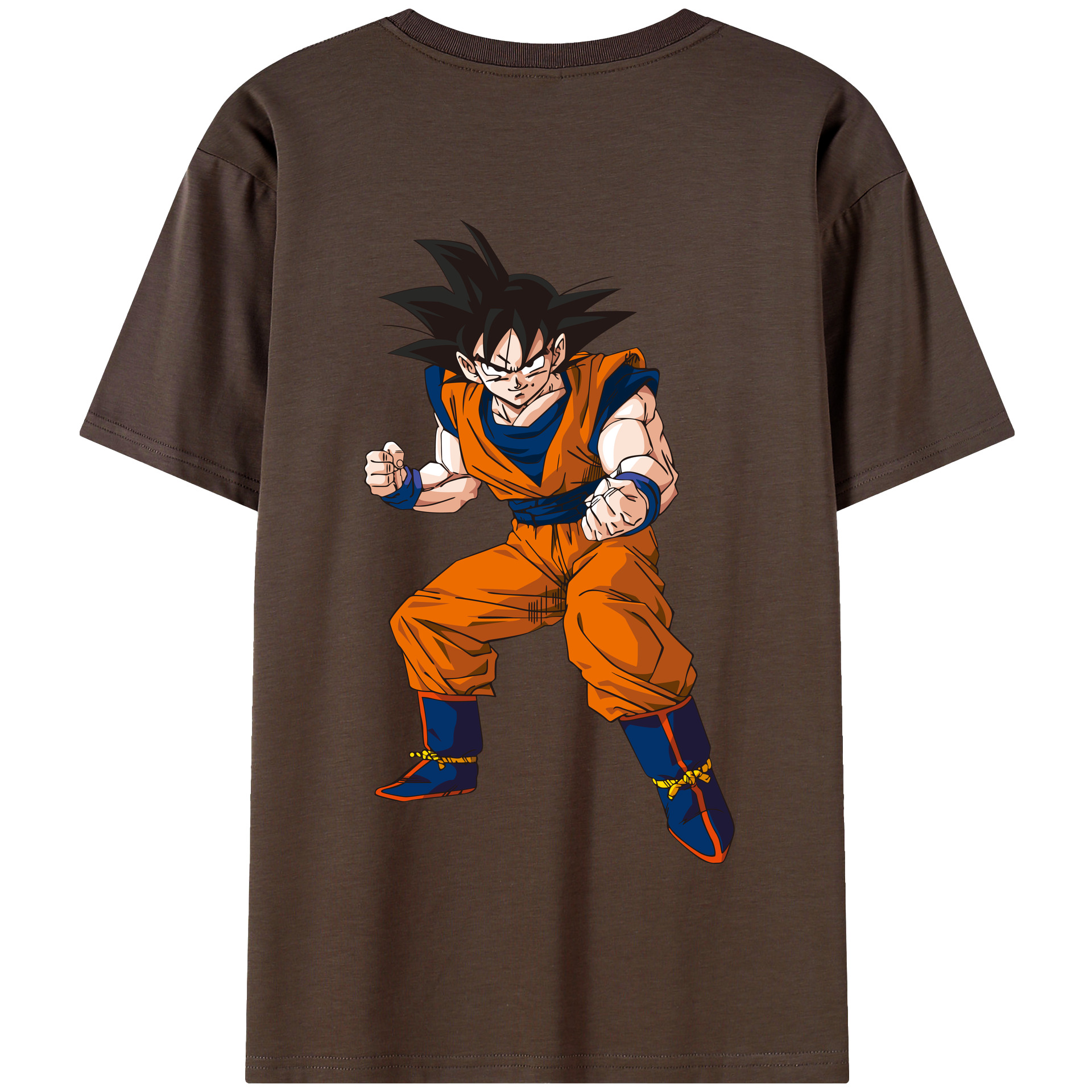 （画像用） ドラゴンボール 孫悟空（そん ごくう）Son Goku カカロット DRAGON BALL Kakarotto 綿100％半袖Tシャツ（背面プリント）