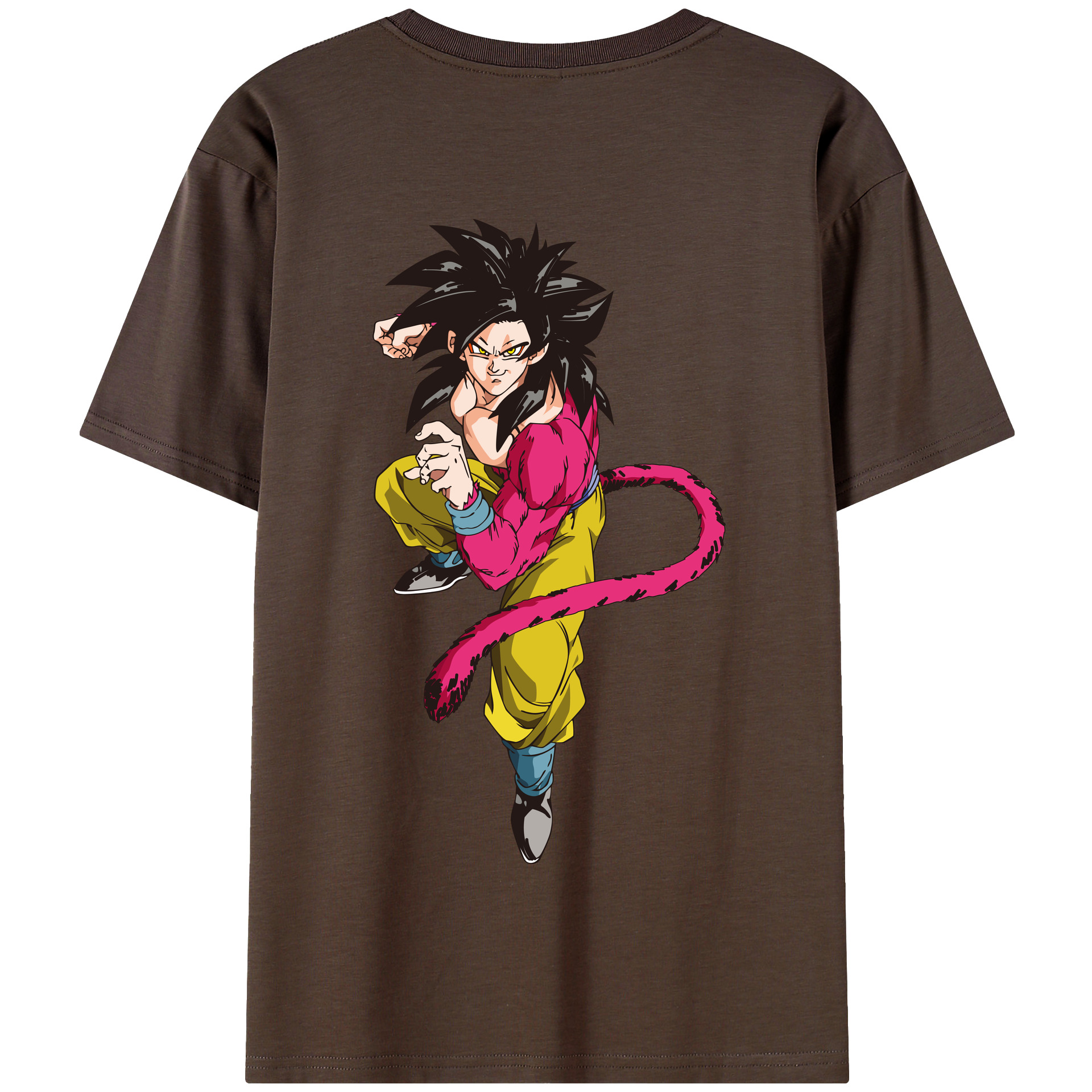 （画像用） ドラゴンボール 孫悟空（そん ごくう）Son Goku カカロット DRAGON BALL Kakarotto 綿100％半袖Tシャツ（背面プリント）