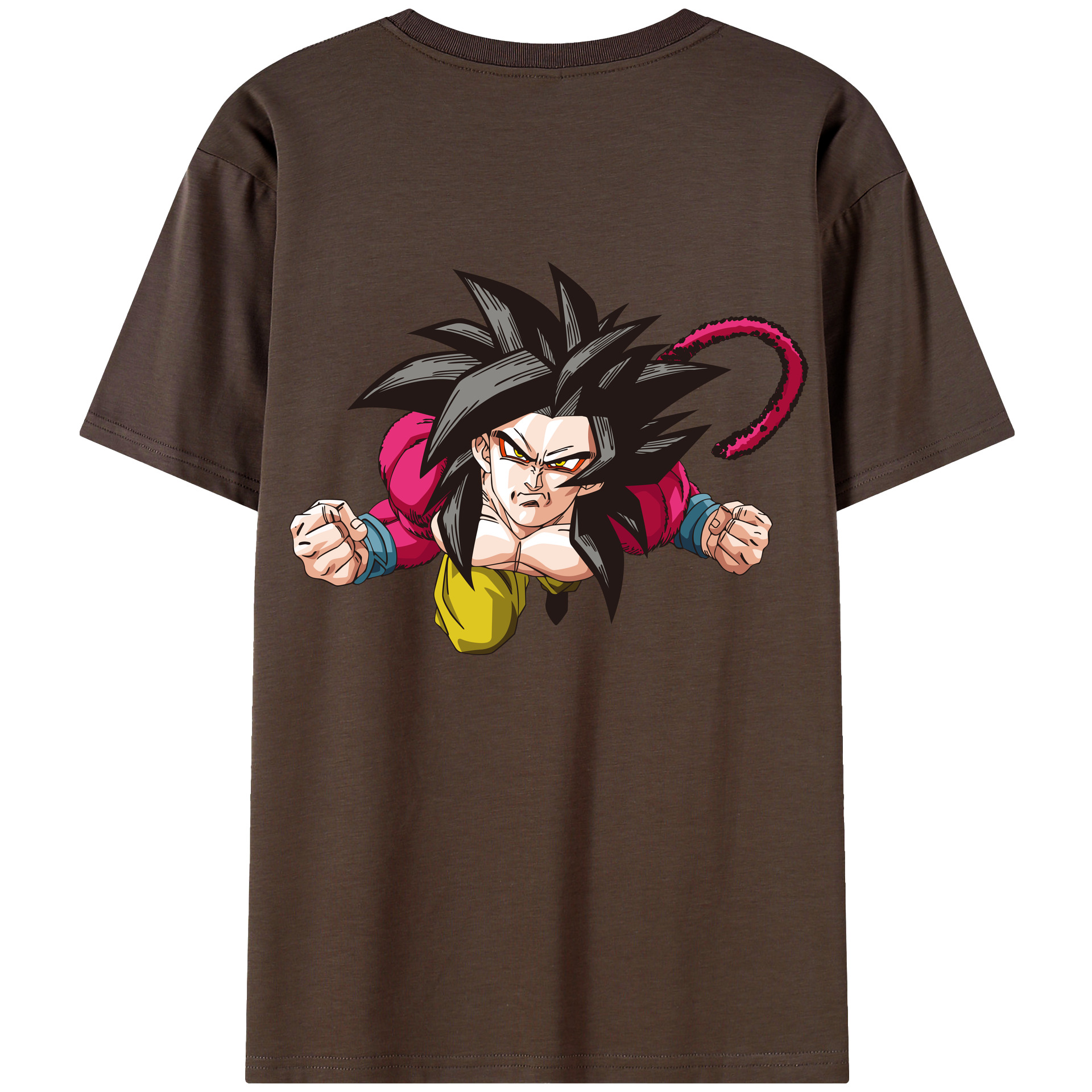 （画像用） ドラゴンボール 孫悟空（そん ごくう）Son Goku カカロット DRAGON BALL Kakarotto 綿100％半袖Tシャツ（背面プリント）