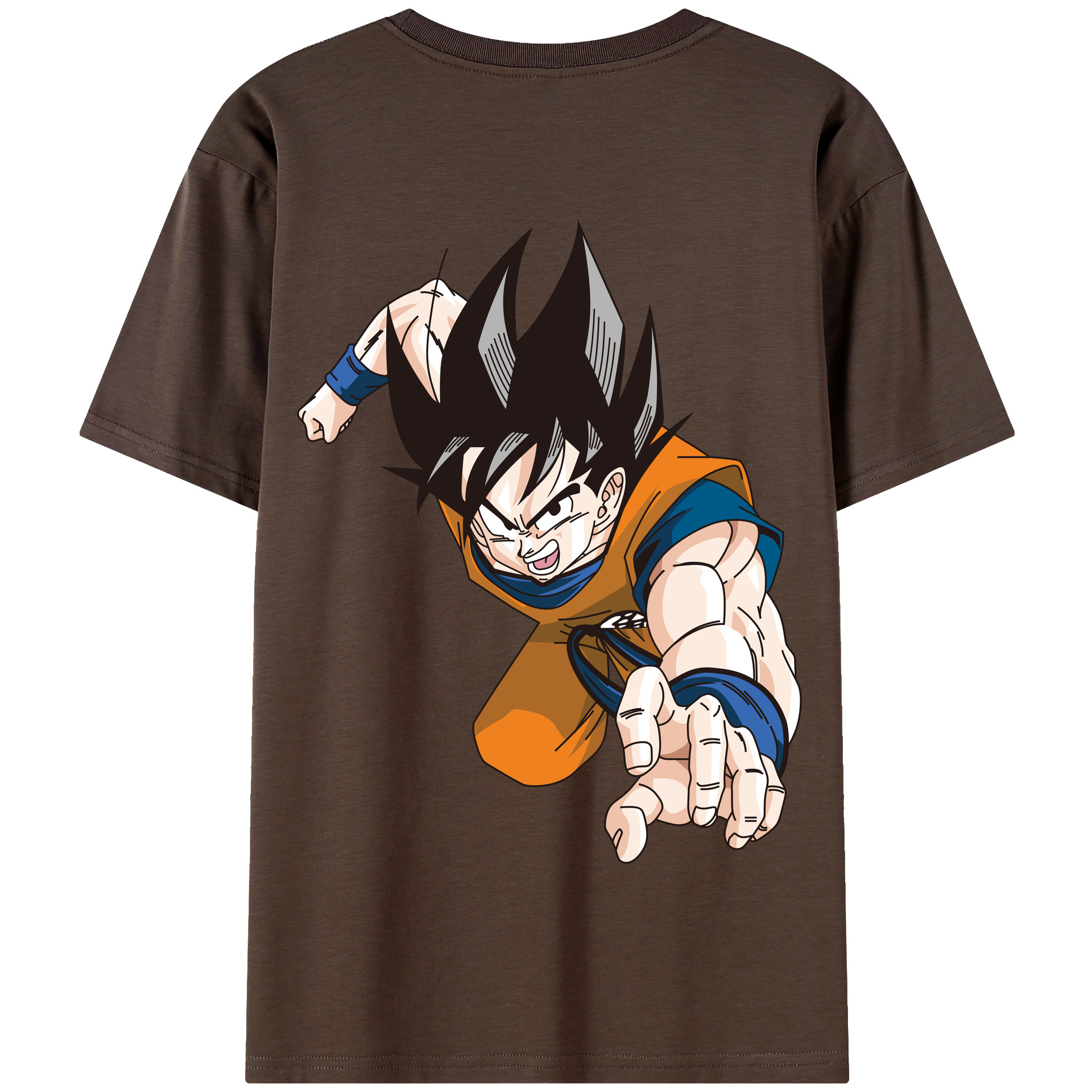 （画像用） ドラゴンボール 孫悟空（そん ごくう）Son Goku カカロット DRAGON BALL Kakarotto 綿100％半袖Tシャツ（背面プリント）