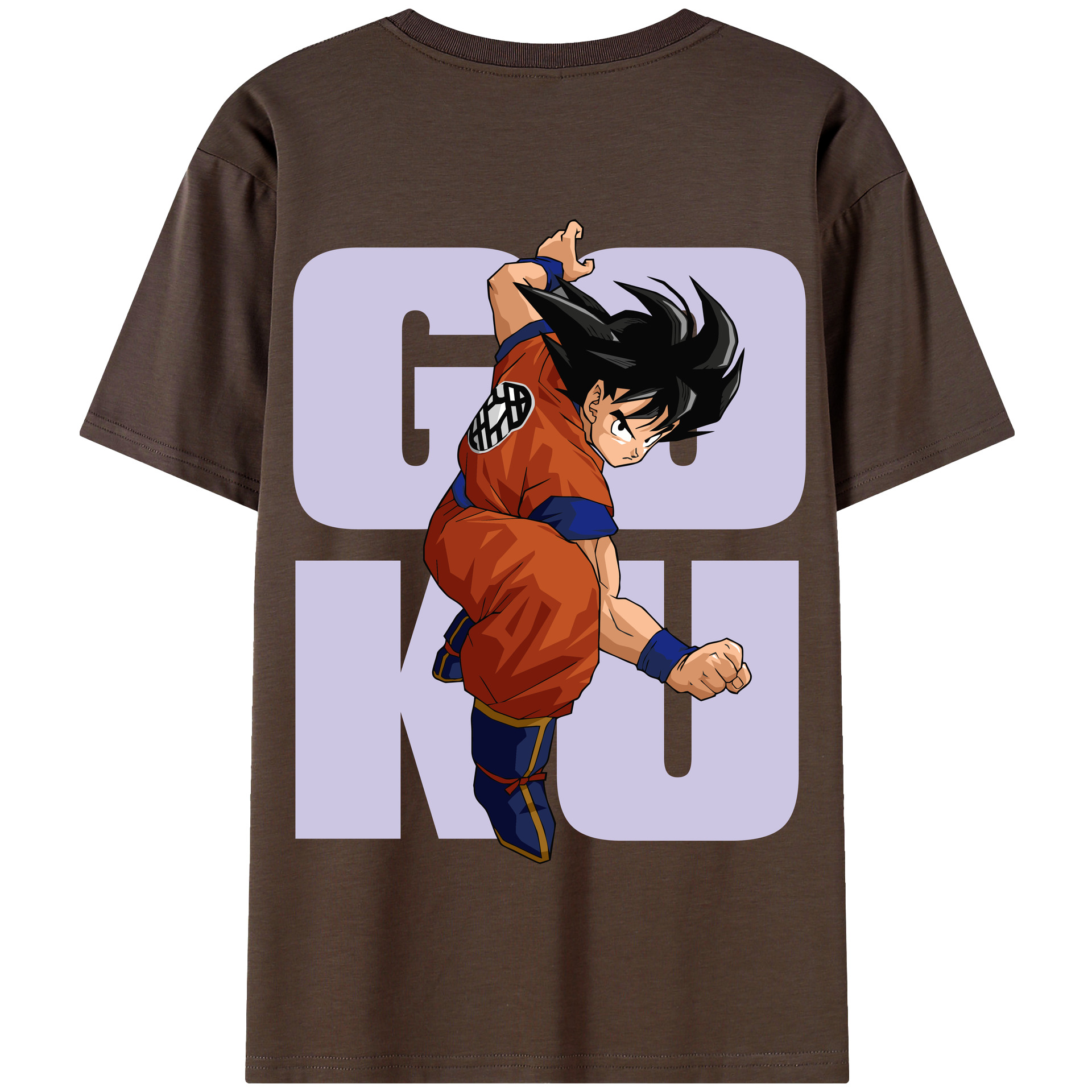 （画像用） ドラゴンボール 孫悟空（そん ごくう）Son Goku カカロット DRAGON BALL Kakarotto 綿100％半袖Tシャツ（背面プリント）