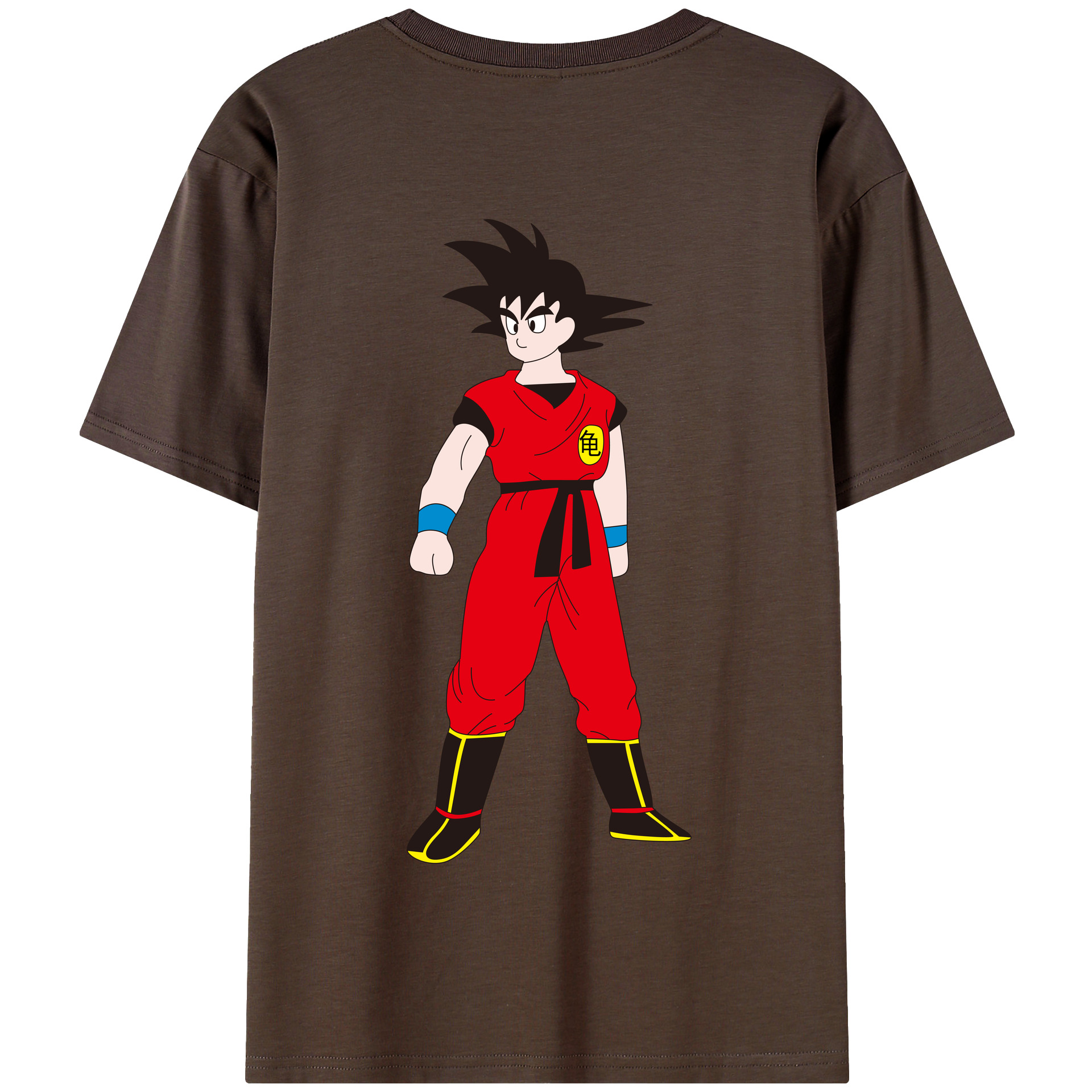 （画像用） ドラゴンボール 孫悟空（そん ごくう）Son Goku カカロット DRAGON BALL Kakarotto 綿100％半袖Tシャツ（背面プリント）